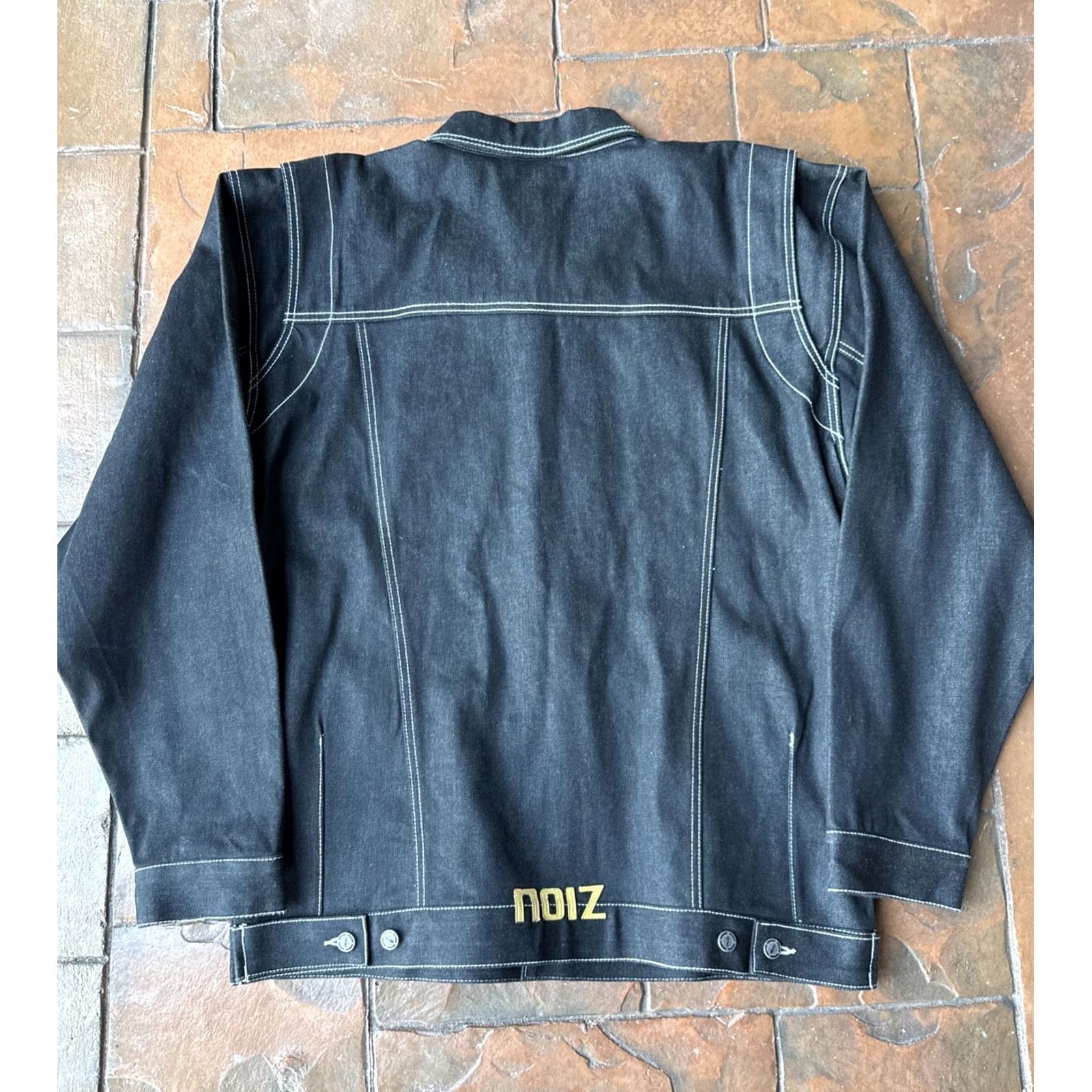 Vintage VINTAGE Noiz Denim Chore Jacket XL Baggy Hip Hop Streetwear Jacket Size US XL / EU 56 / 4 - 3 Thumbnail