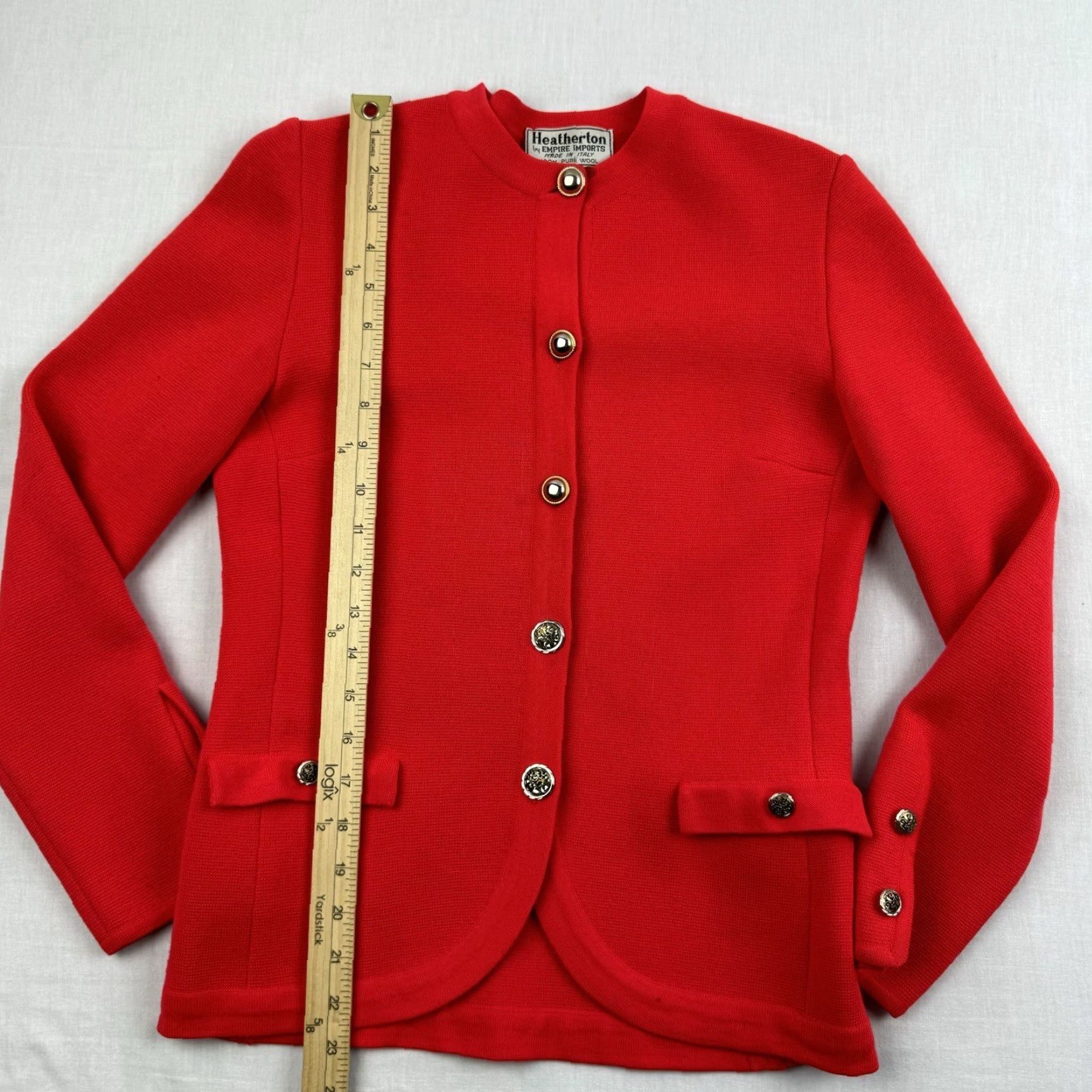 Vintage VINTAGE Heatherton Cardigan Sweater Womens Small Red Wool 80s 90s Italy Brand Heatherton Womens Small Red Wool Cardigan 80s US? Size S / US 4 / IT 40 - 4 Thumbnail