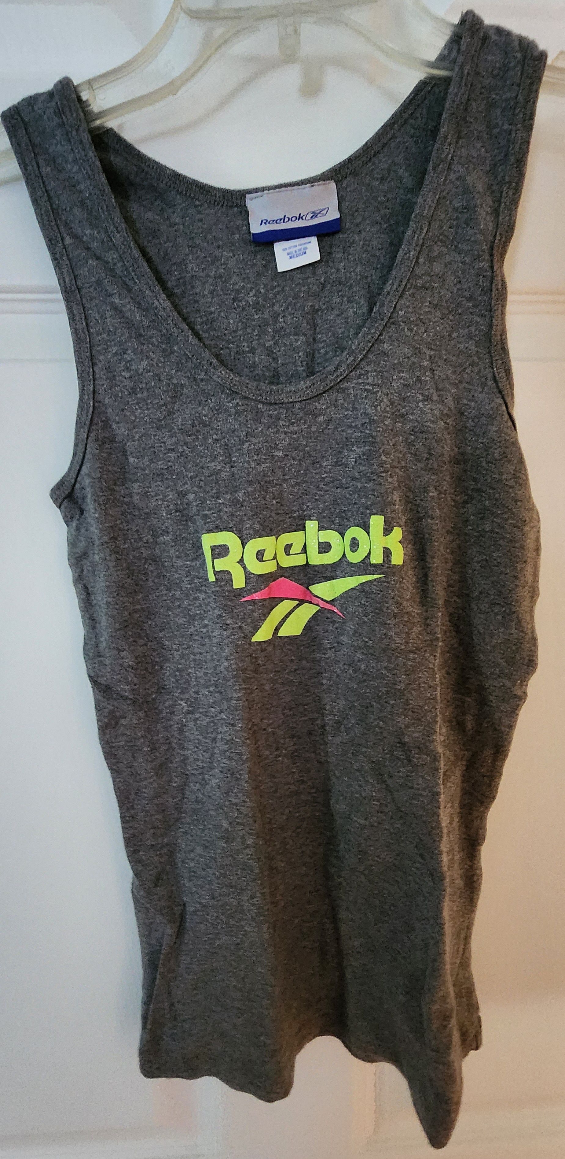 Reebok NWOT Reebok Logo Gray Tank Size M Size M / US 6-8 / IT 42-44 - 1 Thumbnail
