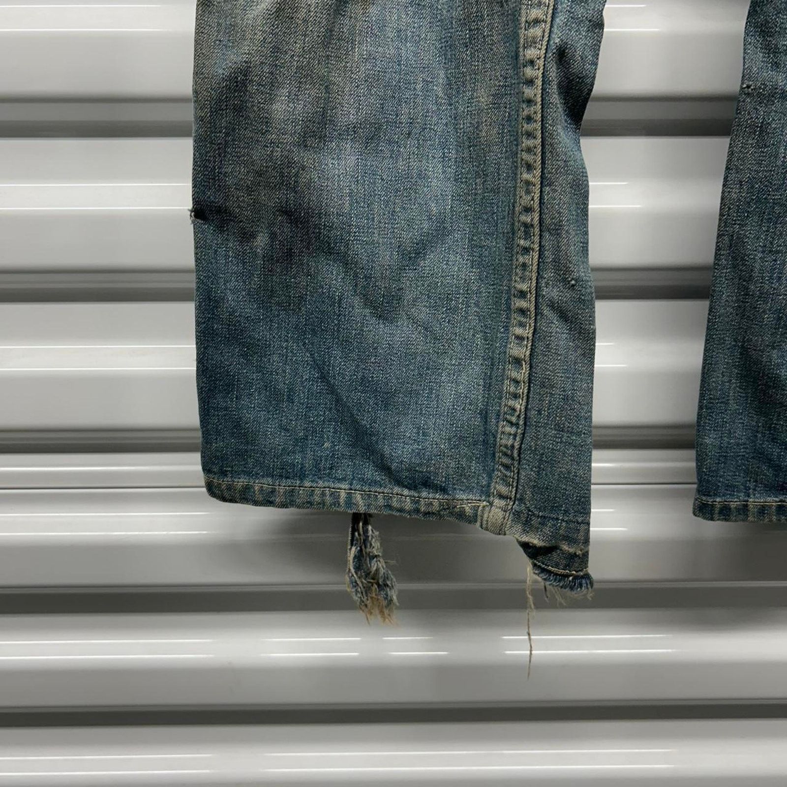 Other VTG 50s/60s Distressed Double Knees Jeans with Crotch Rivet Size 25" / US 0 / IT 36 - 6 Thumbnail