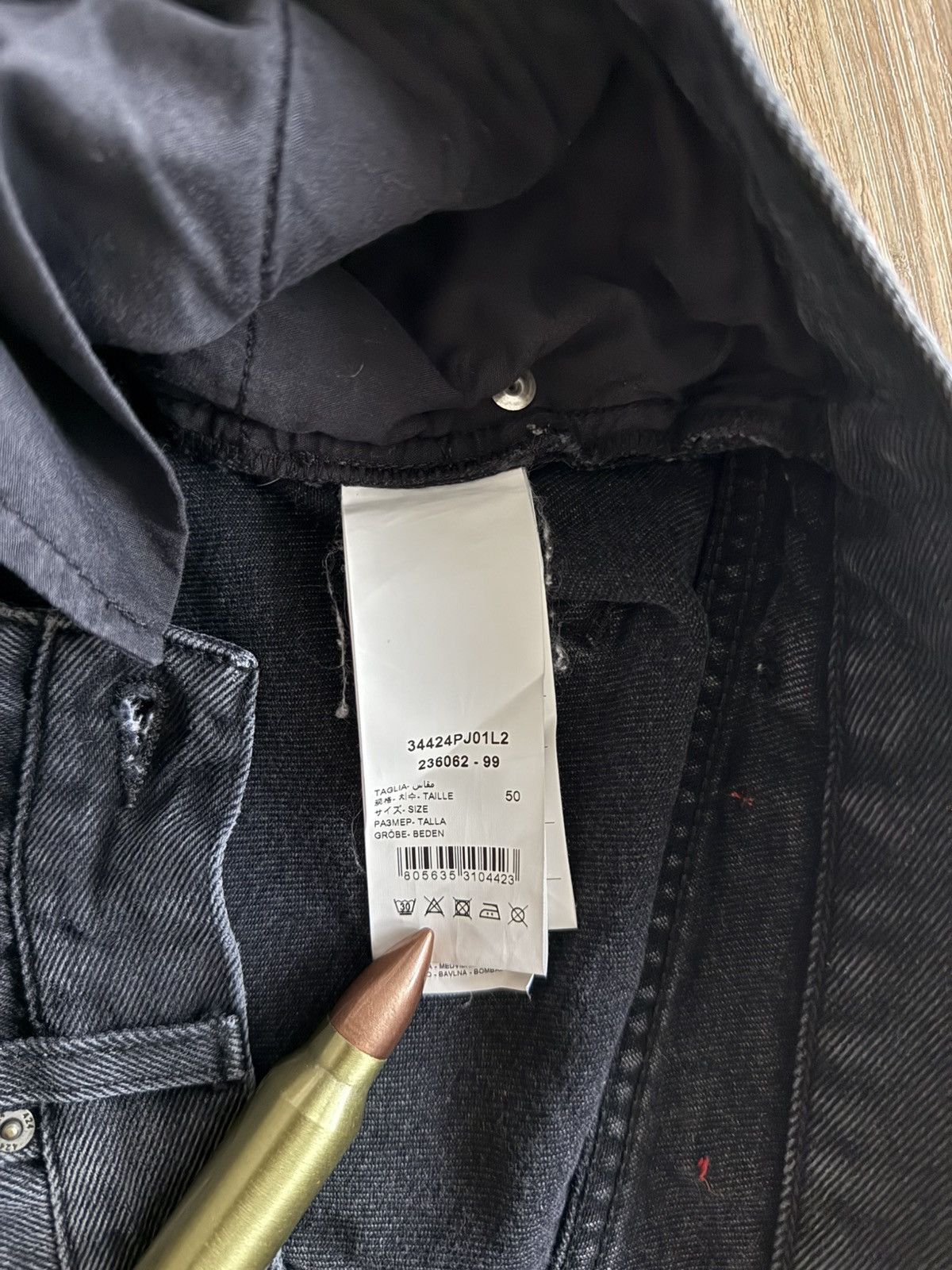 424 424 Straight Jeans – Washed Black Size US 34 / EU 50 - 8 Thumbnail