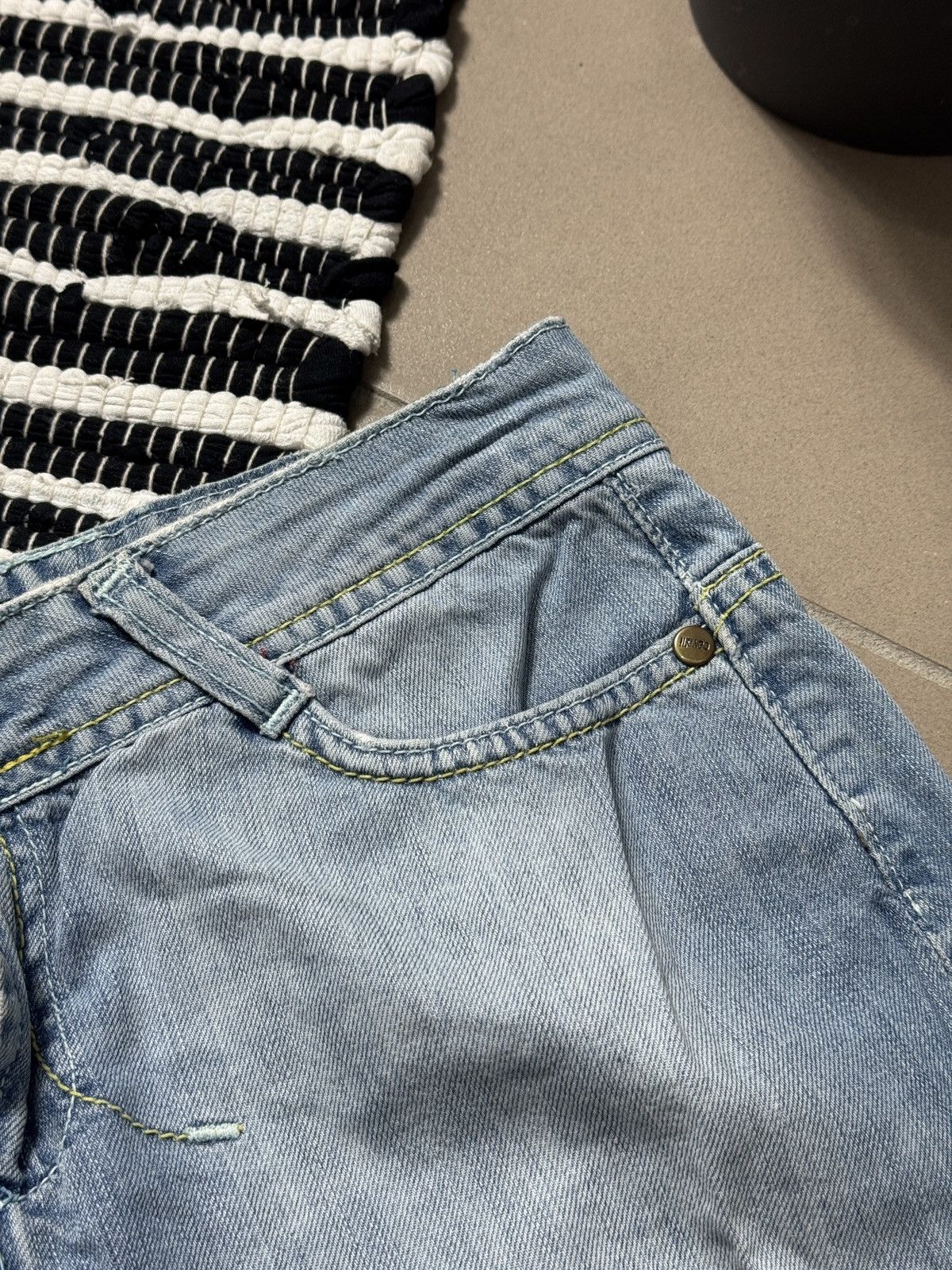 Just Cavalli VINTAGE JUST CAVALLI 2000s MINI DENIM SKIRT Size 29" - 10 Thumbnail