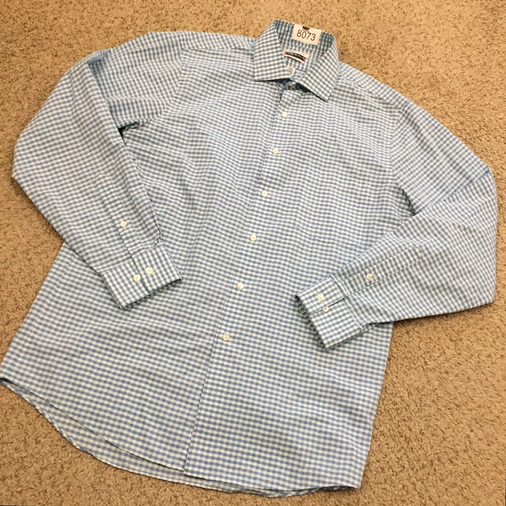 Van Heusen Van Heusen Shirt Mens 15.5 Blue Plaid Long Sleeve Button Up Size US L / EU 52-54 / 3 - 2 Thumbnail