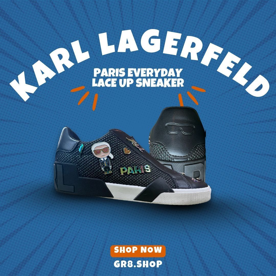 Karl Lagerfeld Karl Lagerfeld PARIS Dallas Lace-Up Sneakers – Women’s US 10 Size US 10 / IT 40 - 1 Thumbnail