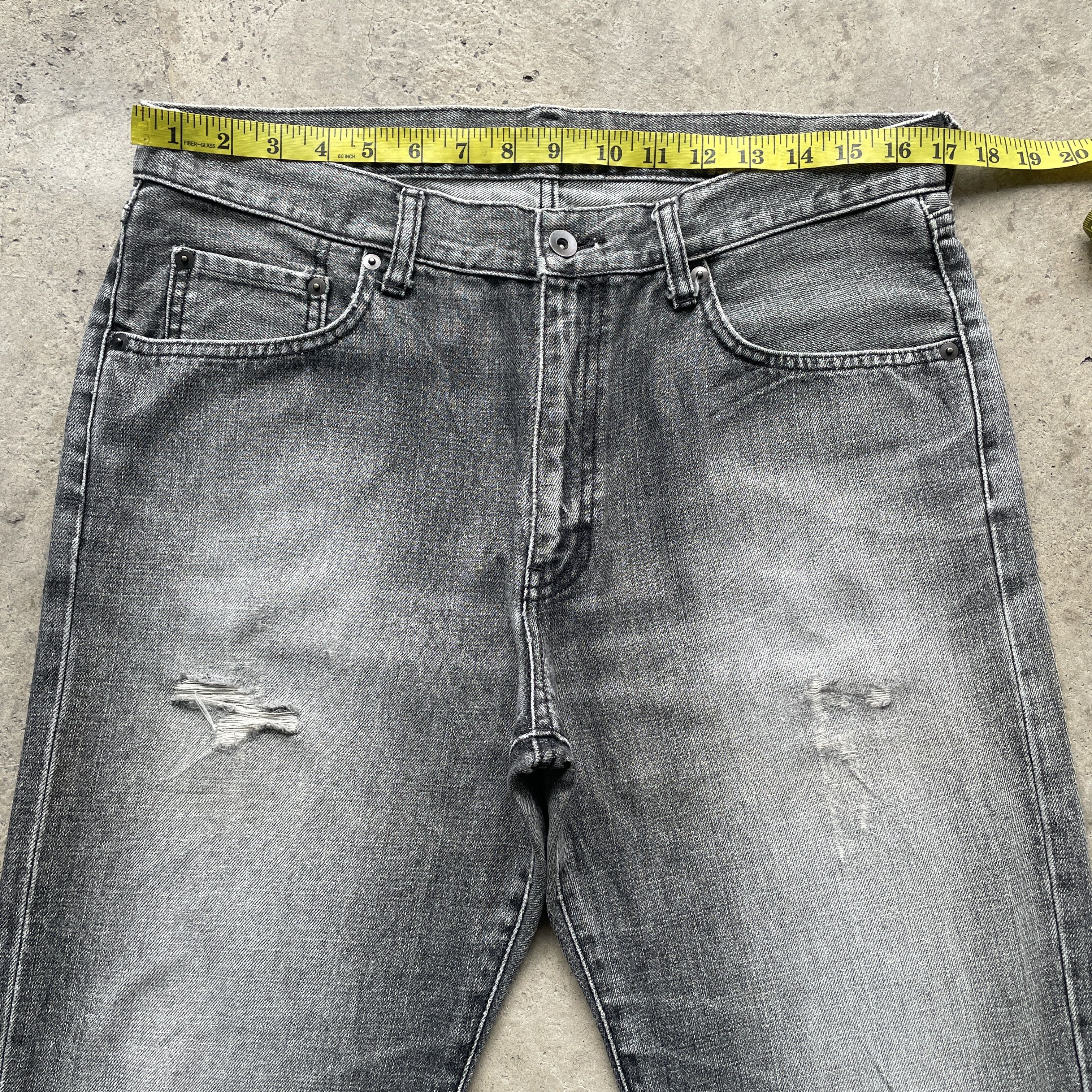 Japanese Brand VINTAGE JAPANESE DISTRESSED BLACK FADED JEANS PANTS W34 Size US 34 / EU 50 - 6 Thumbnail