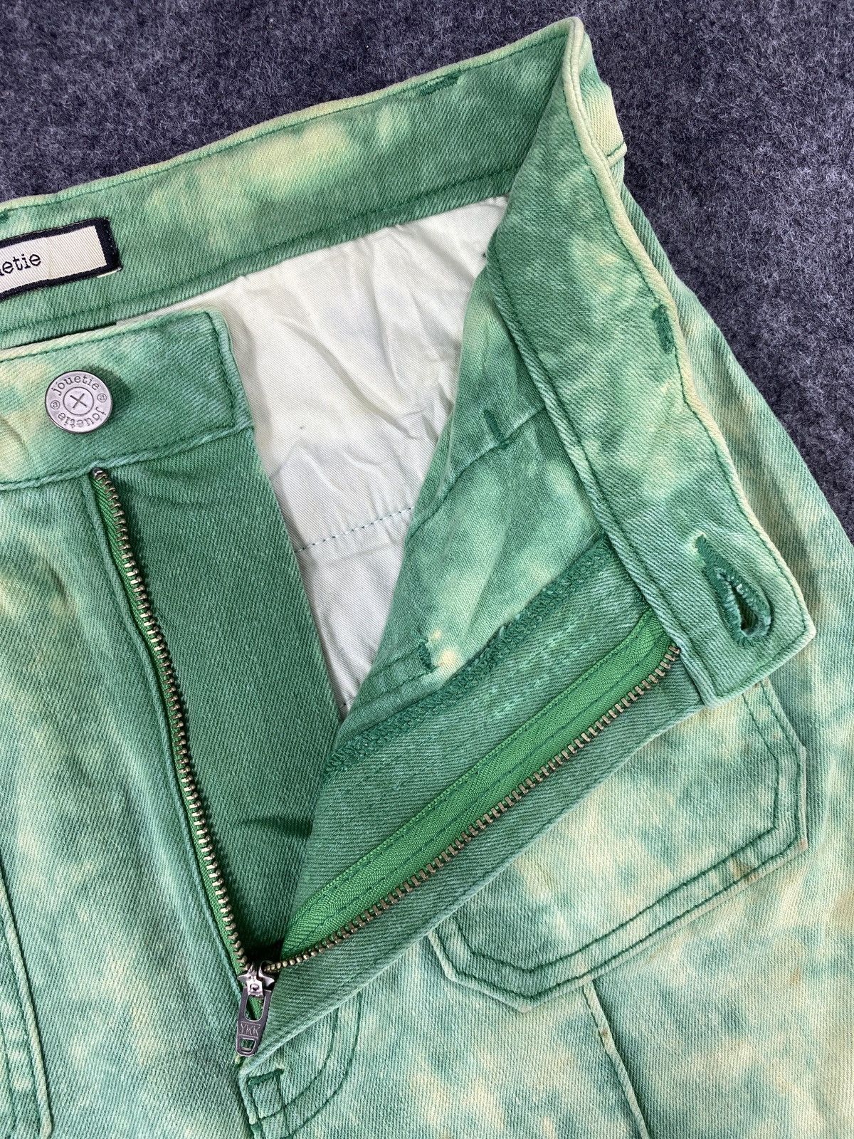 Japanese Brand Jouetie bleach green Jeans - J1013 Size 26" / US 2 / IT 38 - 7 Thumbnail