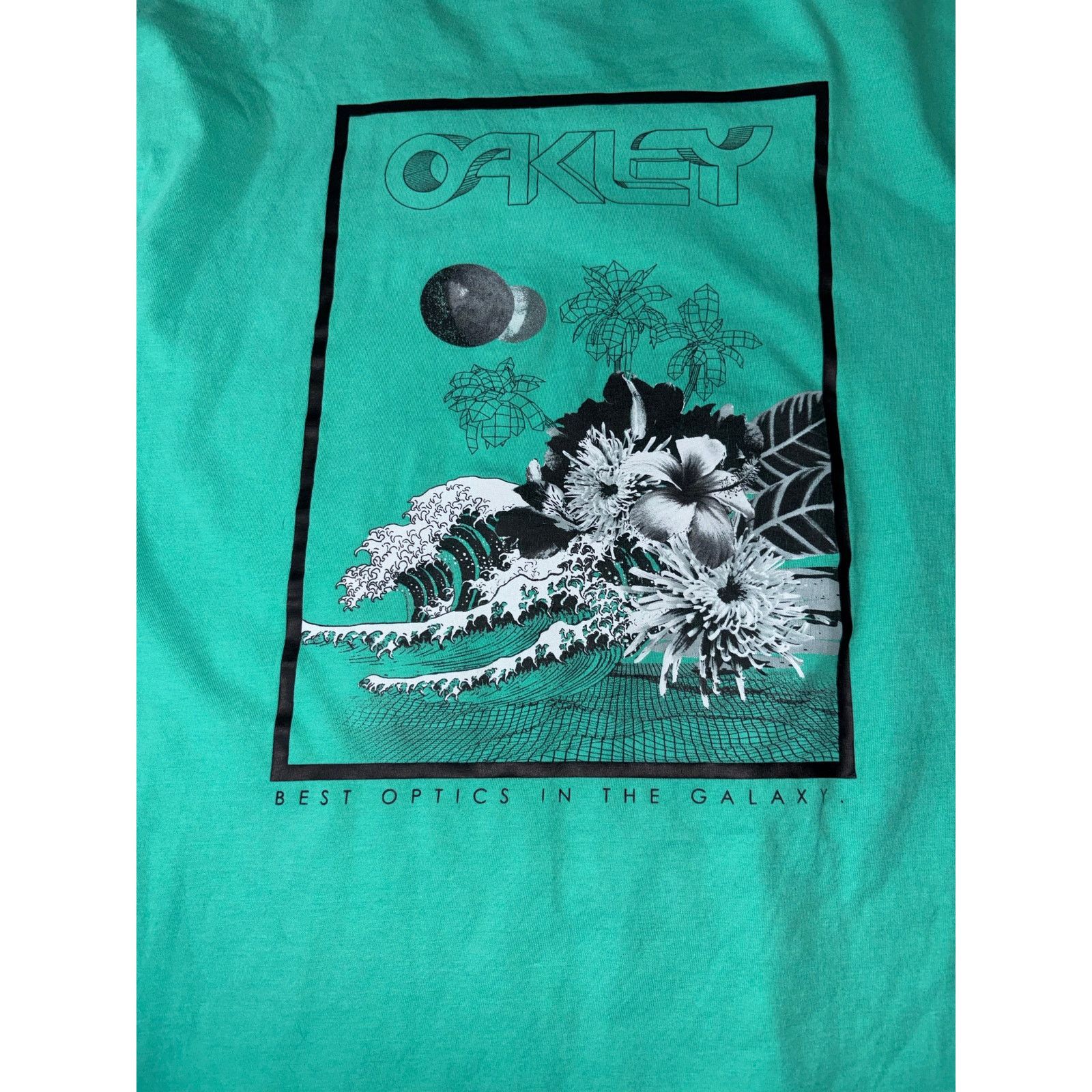 Oakley Oakley men’s shirt medium blue teal optics regular fit Size US M / EU 48-50 / 2 - 4 Thumbnail