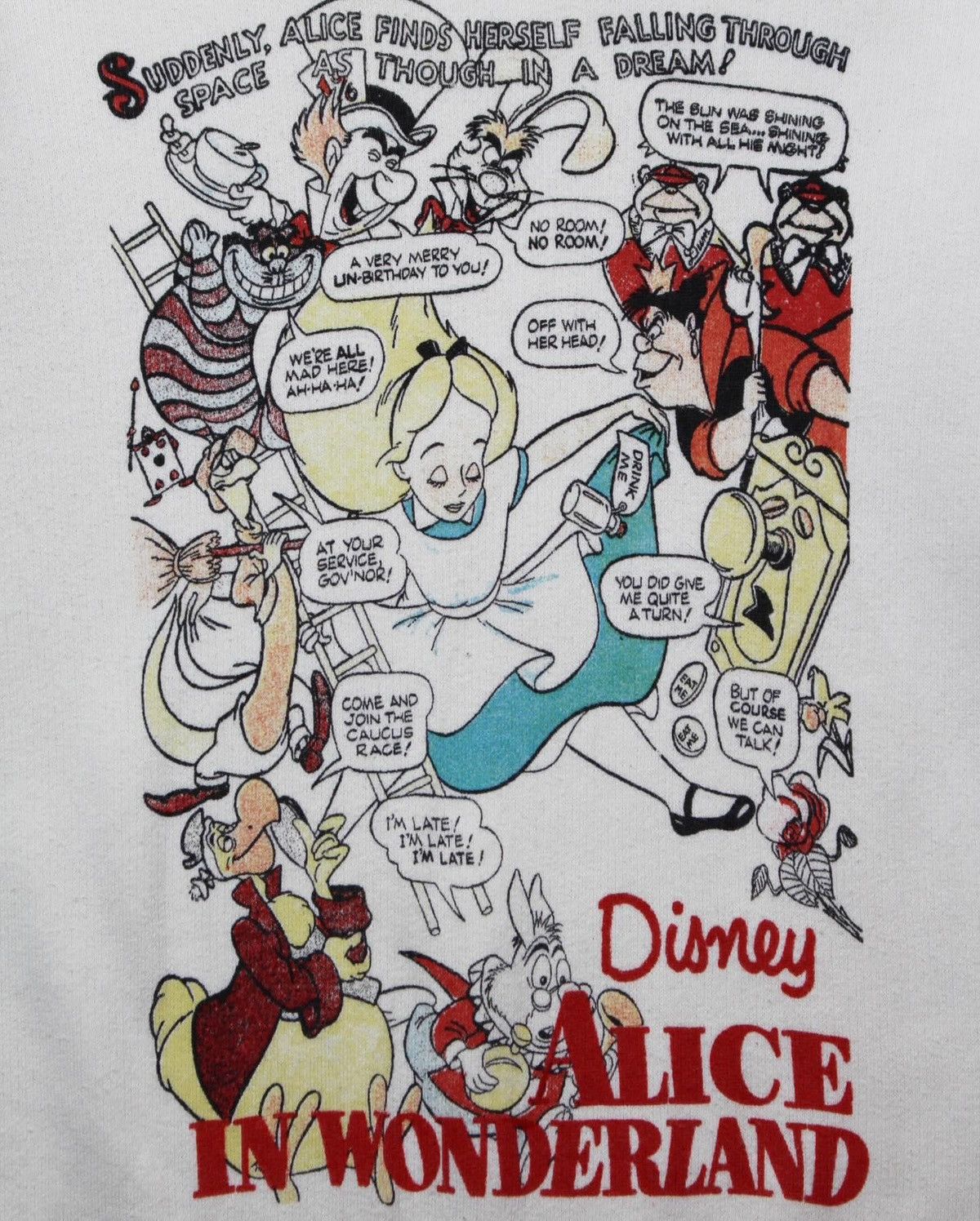 Japanese Brand UNIQLO UT X DISNEY ALICE IN WONDERLAND PULLOVER HOODIE Size S / US 4 / IT 40 - 2 Thumbnail