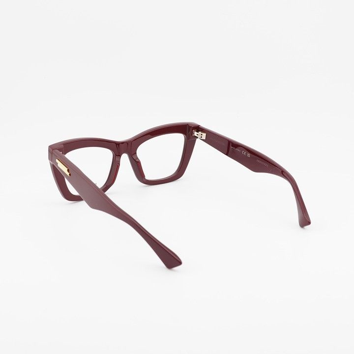 Bottega Veneta Bottega Veneta BV1215O 004 Eyeglasses Burgundy 50mm Cat Eye Size ONE SIZE - 5 Thumbnail