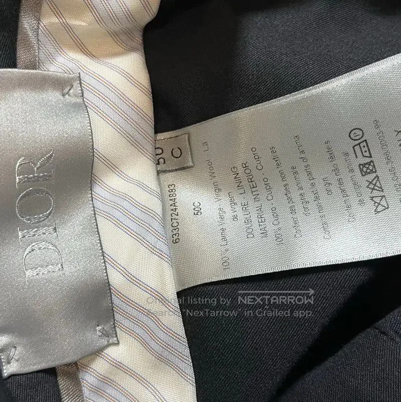 Dior Dior Black Wool Men's Spring Autumn Jacket . Size US L / EU 52-54 / 3 - 7 Thumbnail