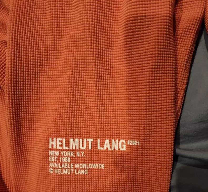 Helmut Lang HELMUT LANG Orange printed T-shirt Size US M / EU 48-50 / 2 - 4 Thumbnail