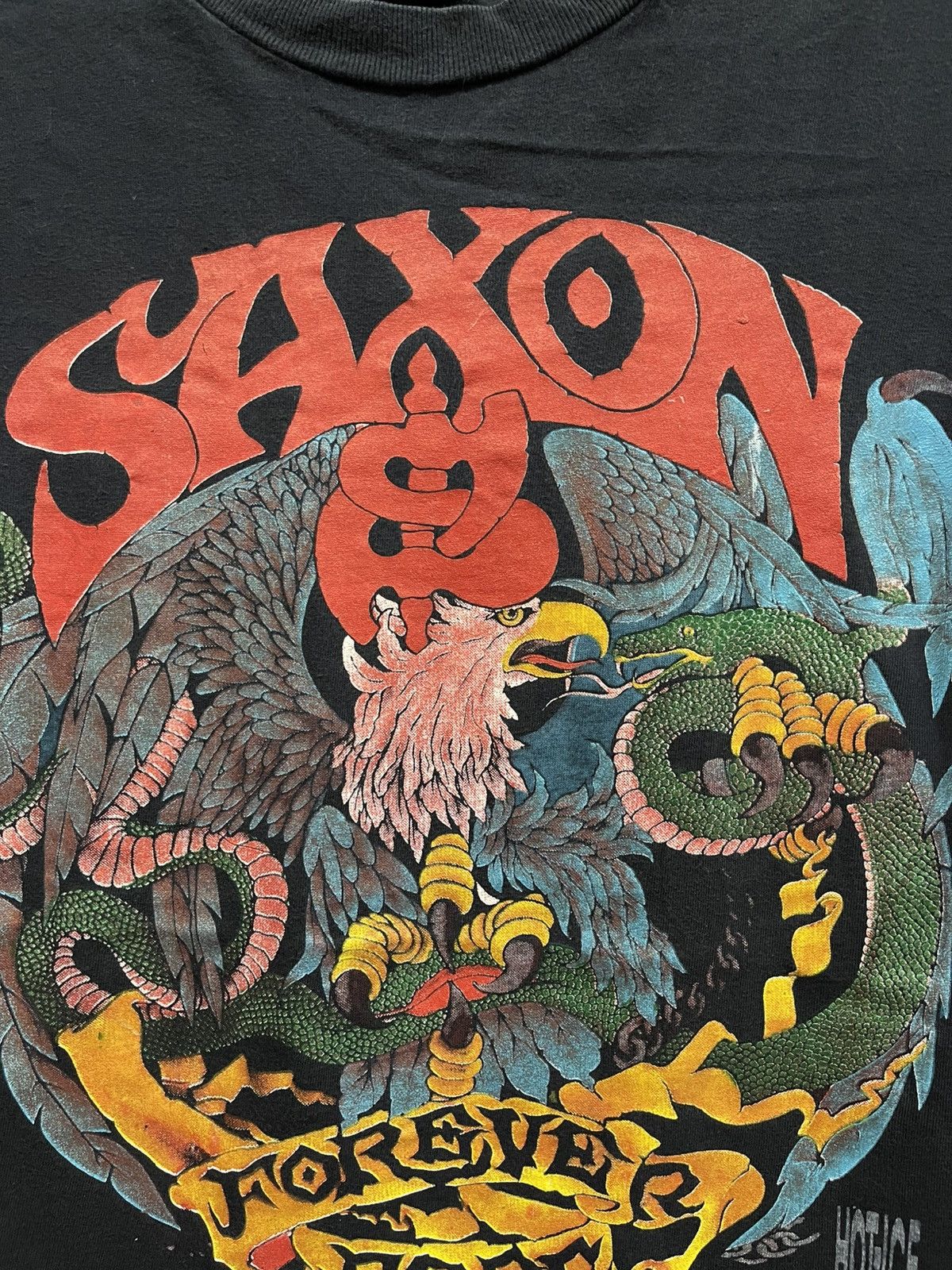 Band Tees Bootleg Saxon Forever Free🔥🔥🔥 Size US L / EU 52-54 / 3 - 3 Thumbnail