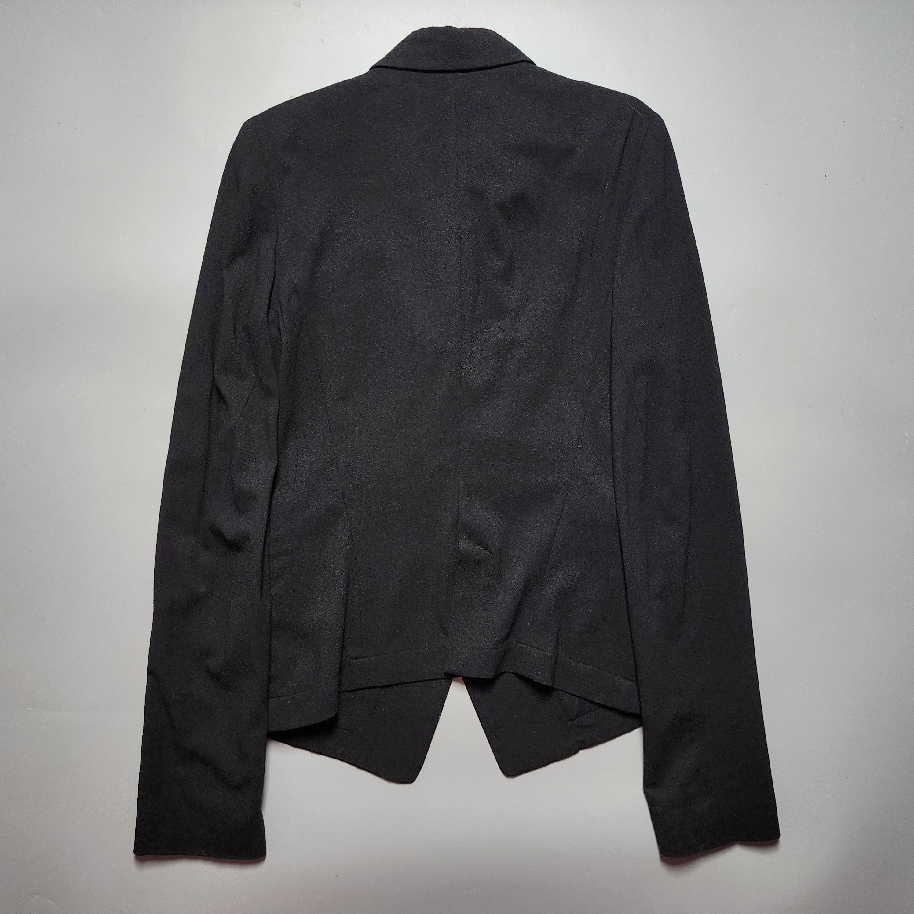 Ann Demeulemeester Ann Demeulemeester - Fleece Wool Blazer Jacket Size XS / US 0-2 / IT 36-38 - 2 Thumbnail