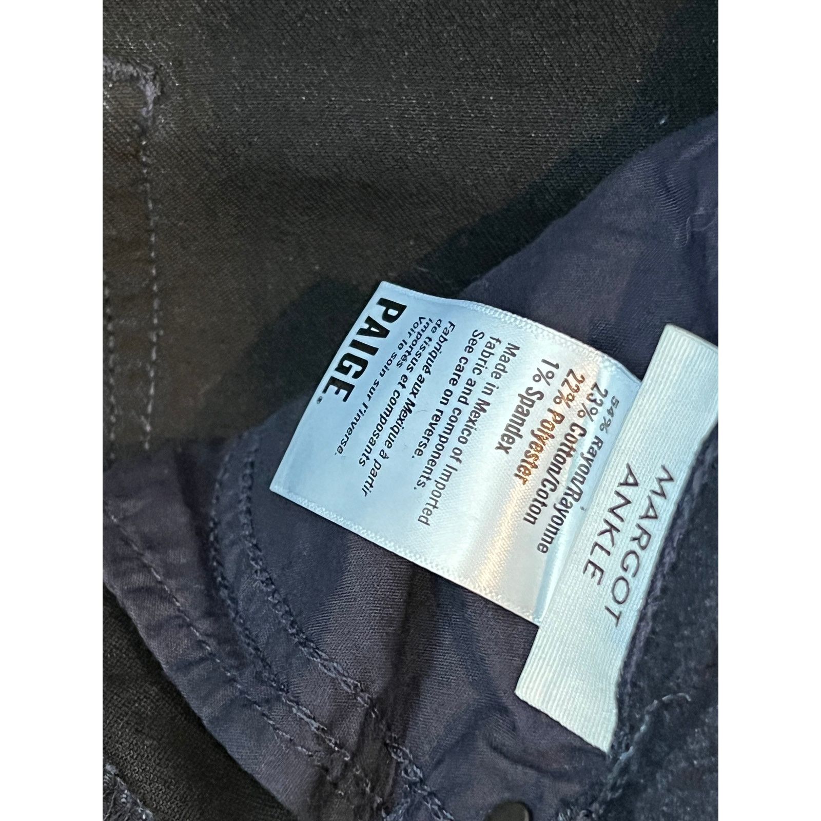 Paige Paige Margot Ankle Skinny Blue Jeans Woman 28x28 Size 38" / US 16 / IT 52 - 4 Thumbnail