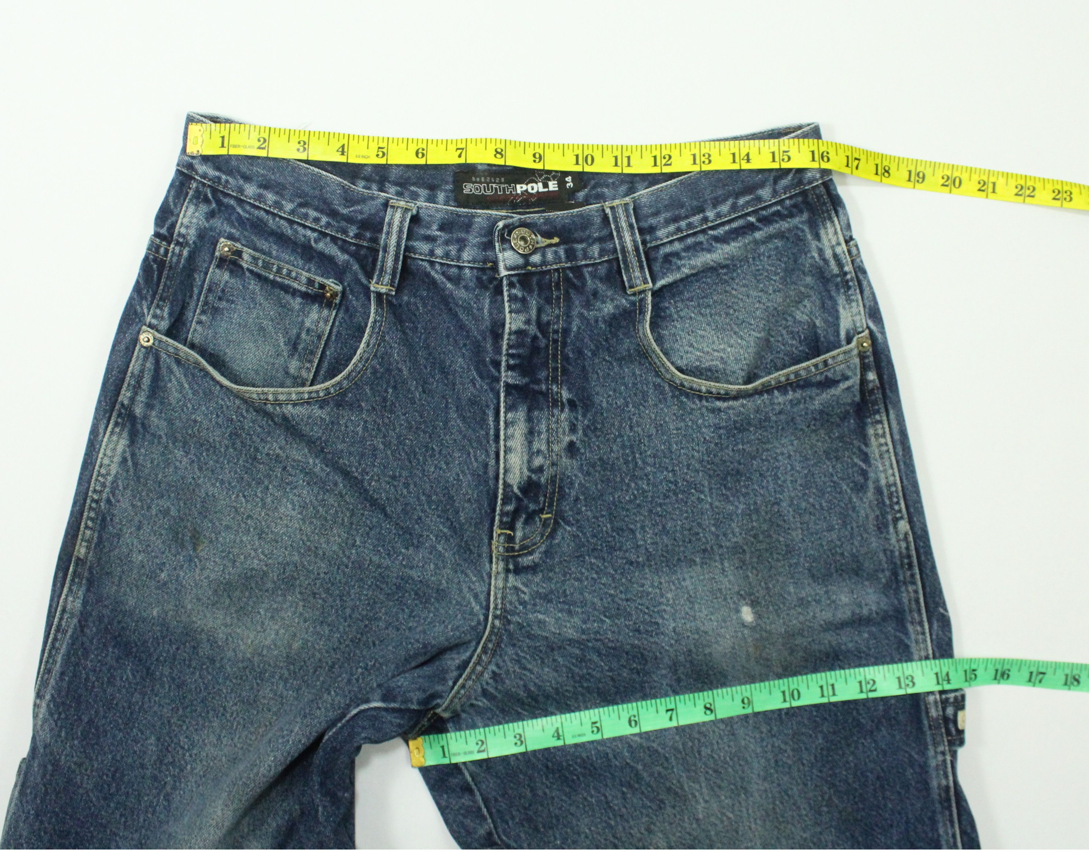 Southpole SOUTHPOLE Denim Vintage Embroidered Logo JNCO Carhartt Size US 34 / EU 50 - 21 Thumbnail