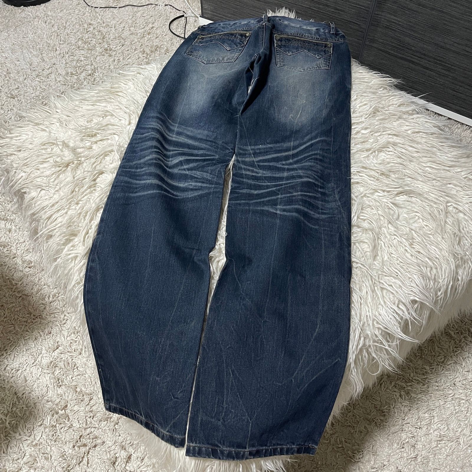 Hysteric Glamour × Japanese Brand × Vintage Vintage Faded Wash Low-rise Denim Jeans Blue size 29 Size 29" - 4 Thumbnail