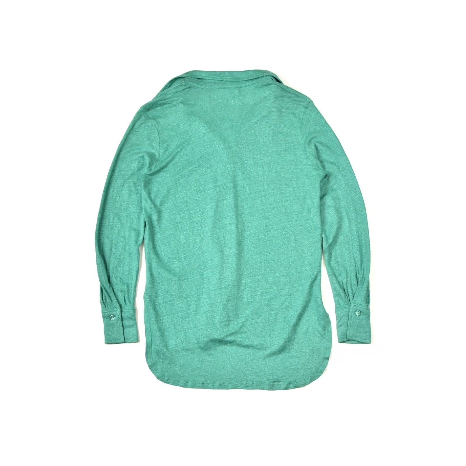 Vintage Notshy Cashmere Green Linen Button Shirt Blouse Size S Womens Size S / US 4 / IT 40 - 7 Thumbnail