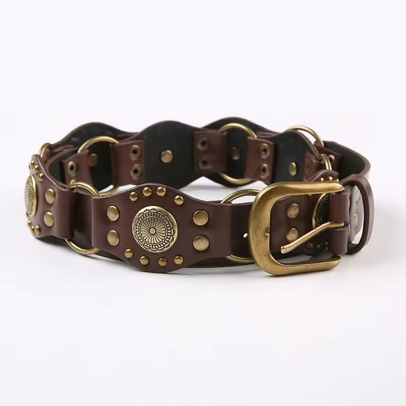Designer × Vintage Retro Y2k Vintage Style Bohemian Metal Belt Size ONE SIZE - 2 Thumbnail