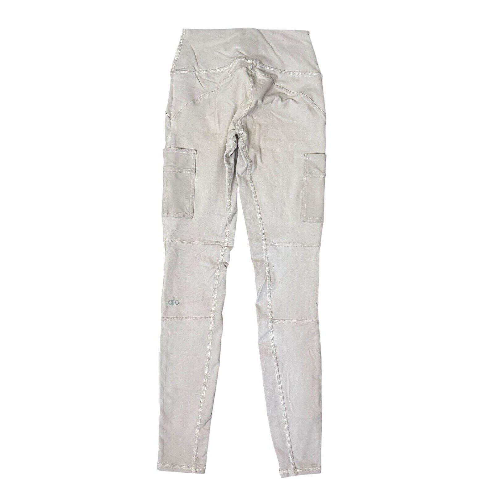 Alo ALO Yoga Airbrush High-Waist Cargo Legging 4 Pockets Bone XS Size 26" / US 2 / IT 38 - 6 Thumbnail