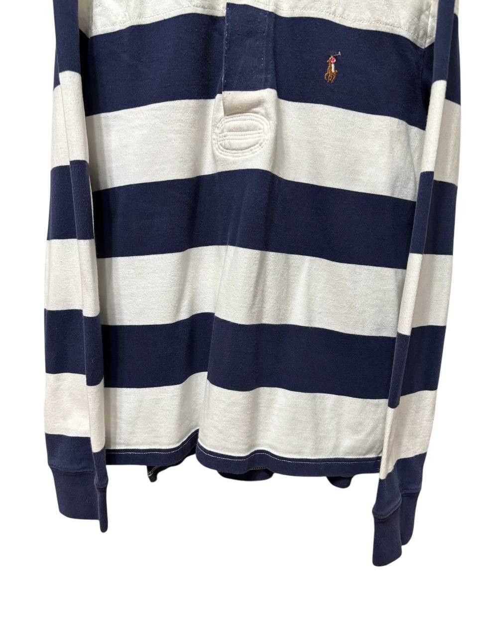 Polo Ralph Lauren Polo Ralph Lauren Rugby Striped Vintage Long Sleeve Polo Tee Size US S / EU 44-46 / 1 - 3 Thumbnail