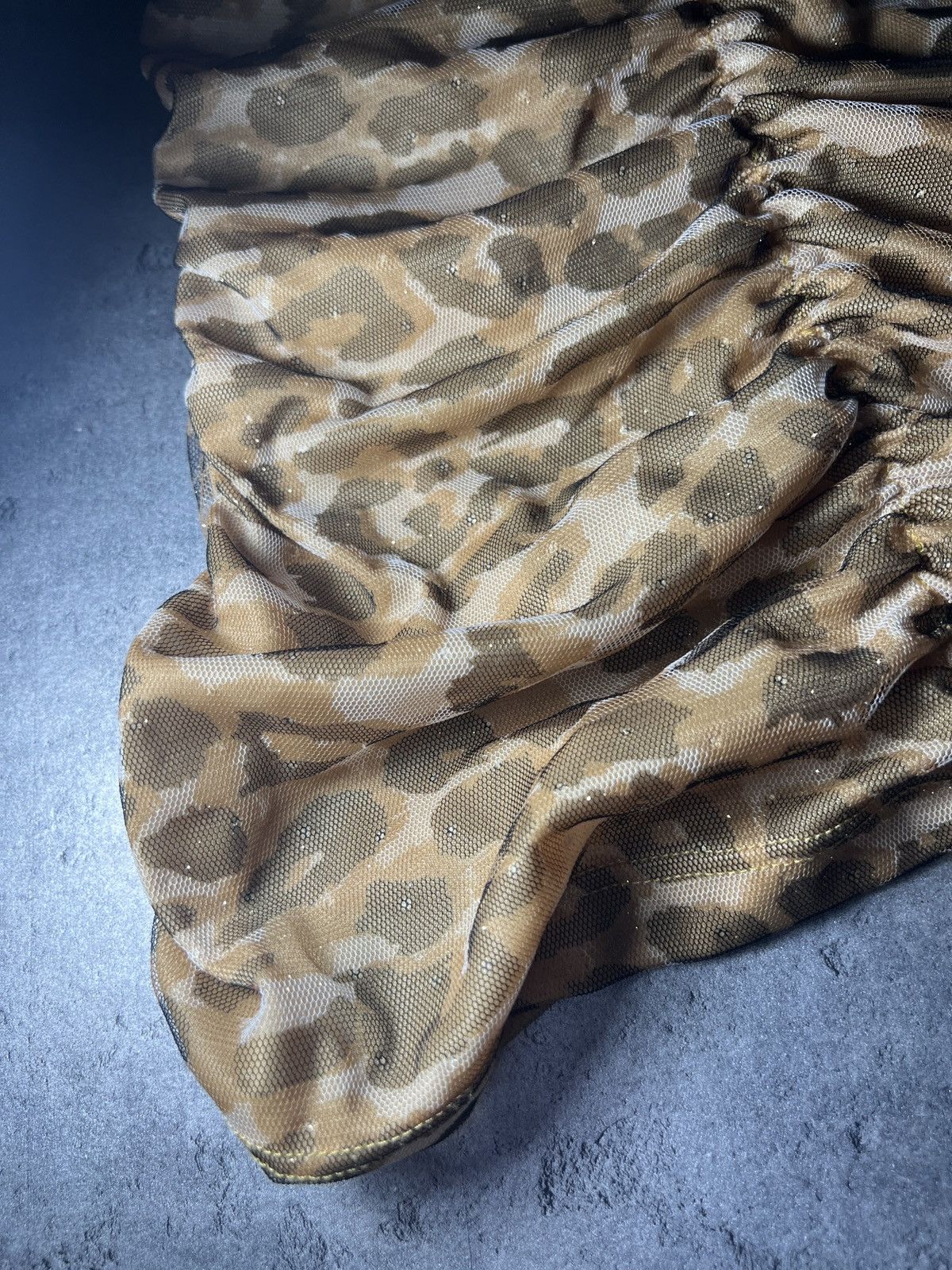 Japanese Brand × Rare Panther × Vintage Y2k leopard top vintage 90s panther coquette mesh cute Size M / US 6-8 / IT 42-44 - 2 Thumbnail