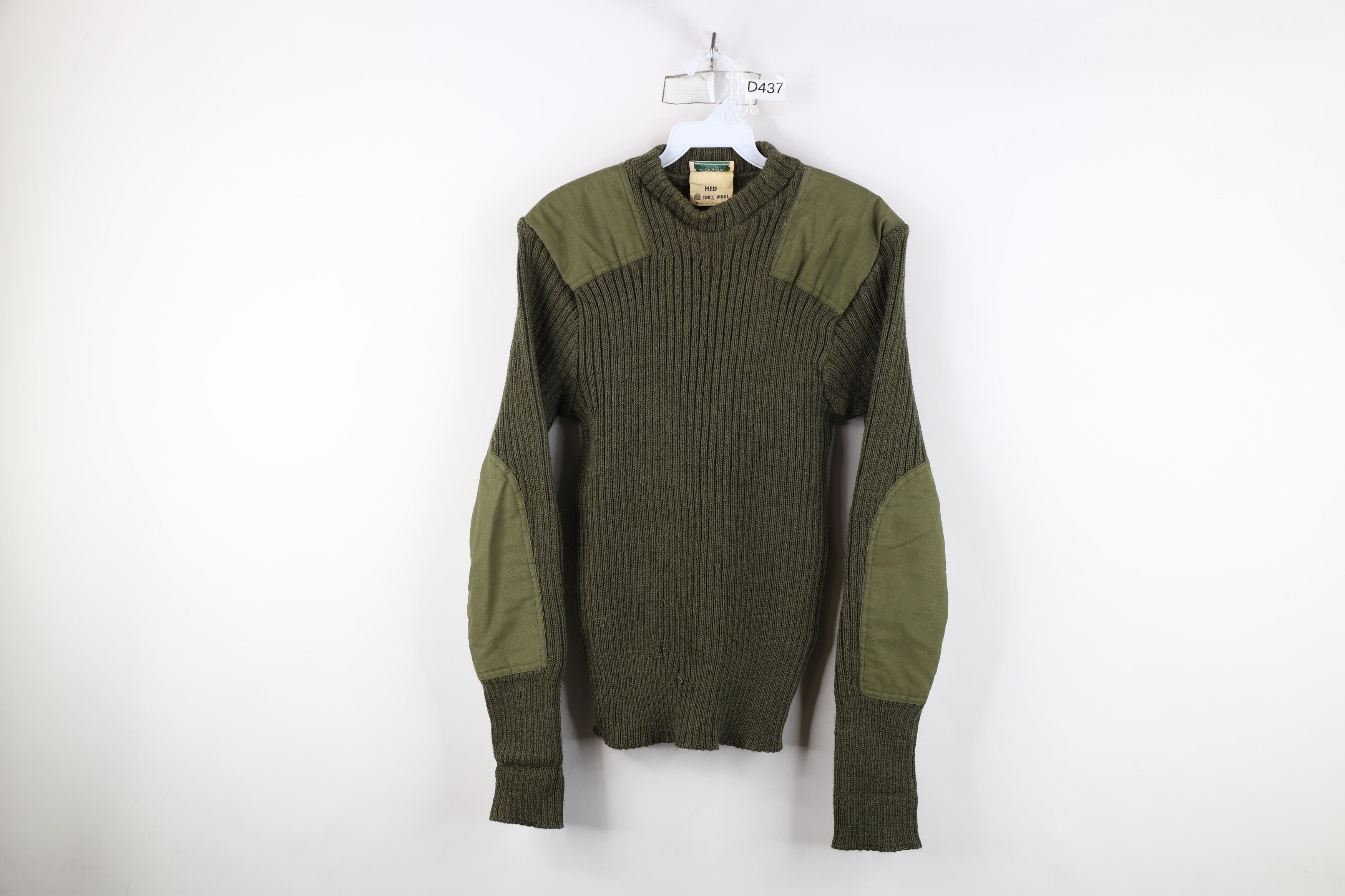 L.L. Bean × Vintage Vintage 70s LL Bean Wool Commando Military Sweater Green Size US M / EU 48-50 / 2 - 1 Thumbnail
