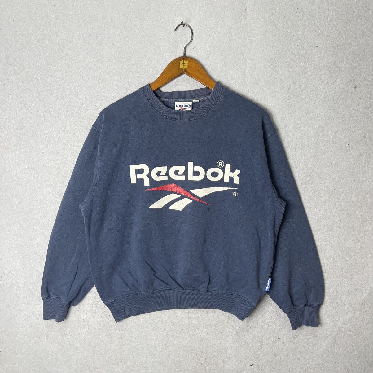 Reebok Vintage Reebok Big Logo Crewneck Sweatshirt Size US M / EU 48-50 / 2 - 1 Thumbnail