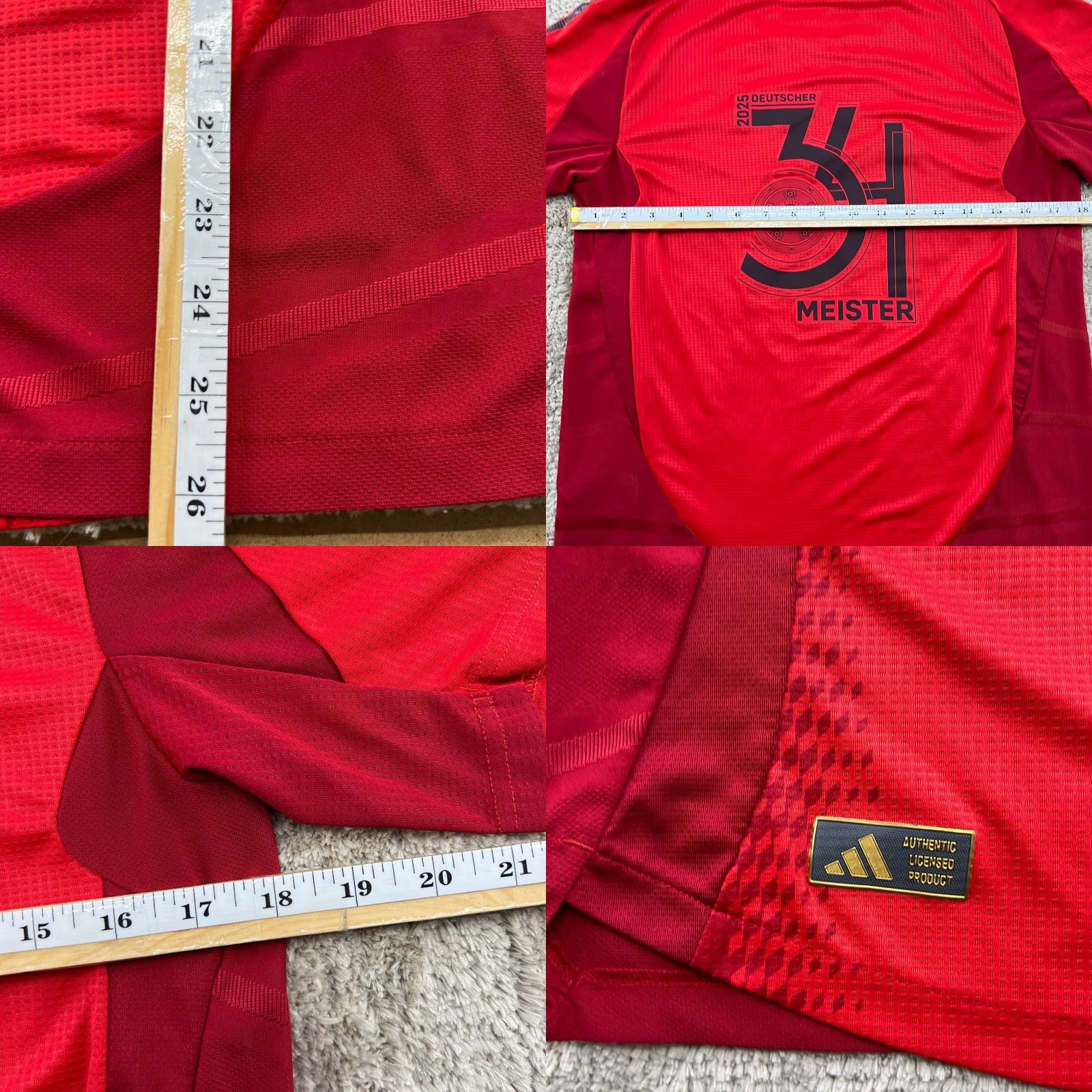 Adidas adidas Bayern Munich 2024 2005 Away Player Issue Football Jersey Shirt Men Size 5 Red Quick Dry Moisture Wicking Soccer Size US S / EU 44-46 / 1 - 8 Thumbnail