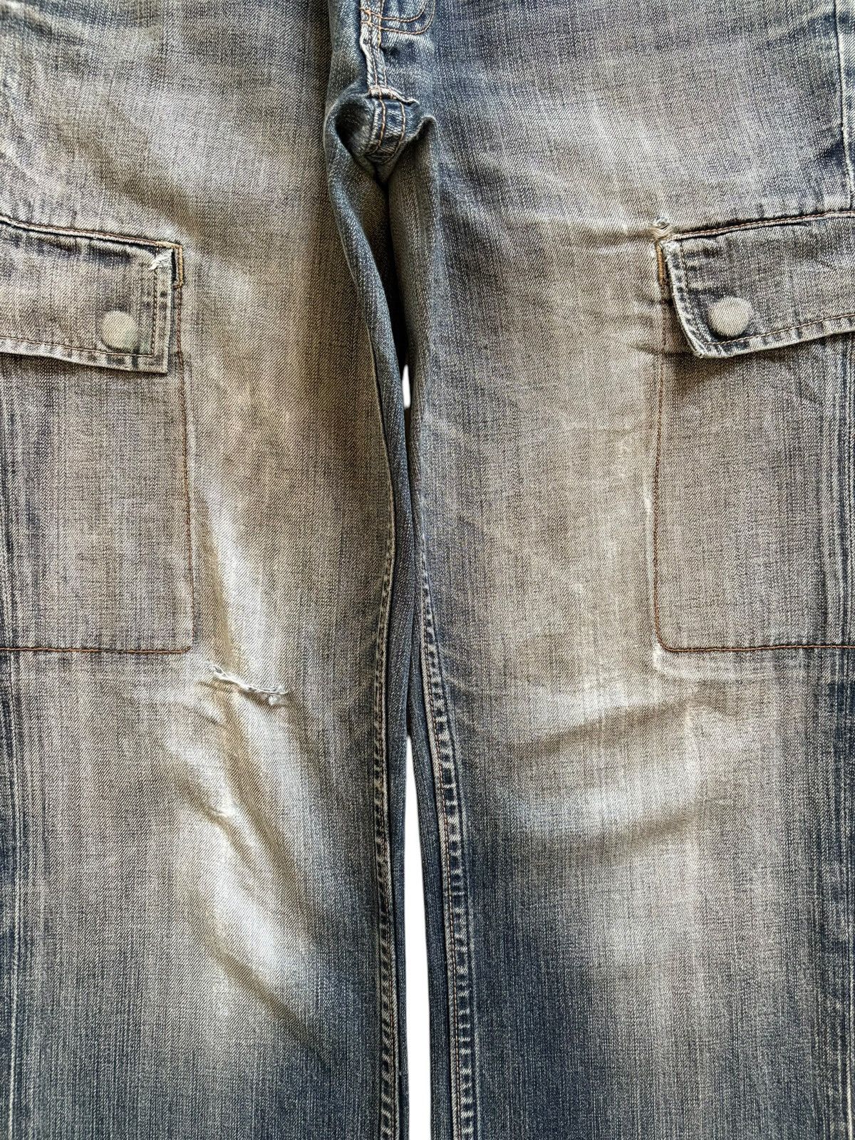 Gap Vintage Gap Cargo Button Fly Faded Wash Loose Jeans Size US 32 / EU 48 - 5 Thumbnail
