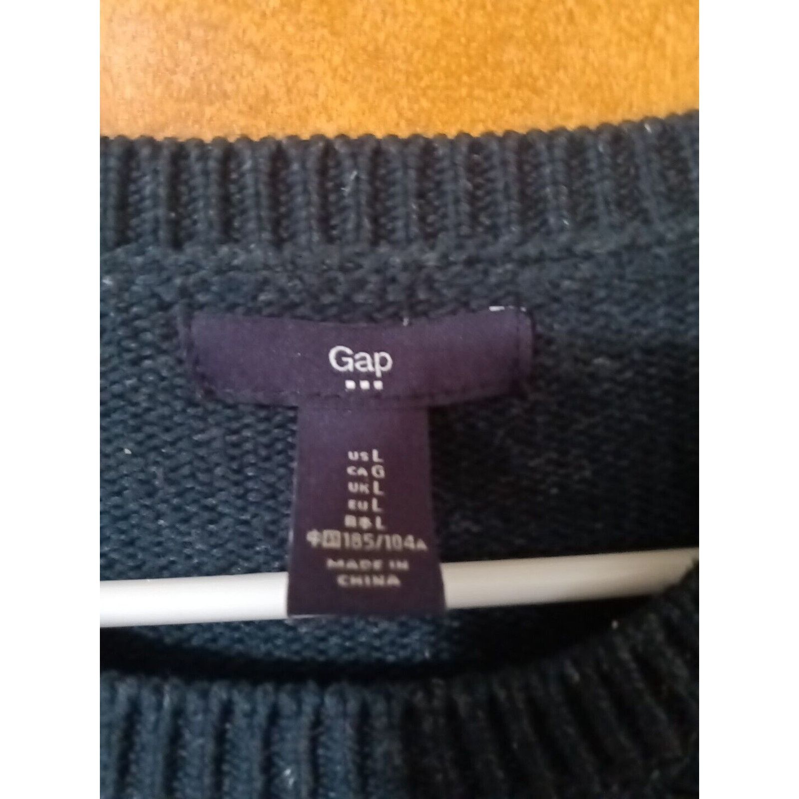 Gap Gap 100 Percent Cotton Sweater Men's Size Large Blue #k 154 Size US L / EU 52-54 / 3 - 2 Thumbnail