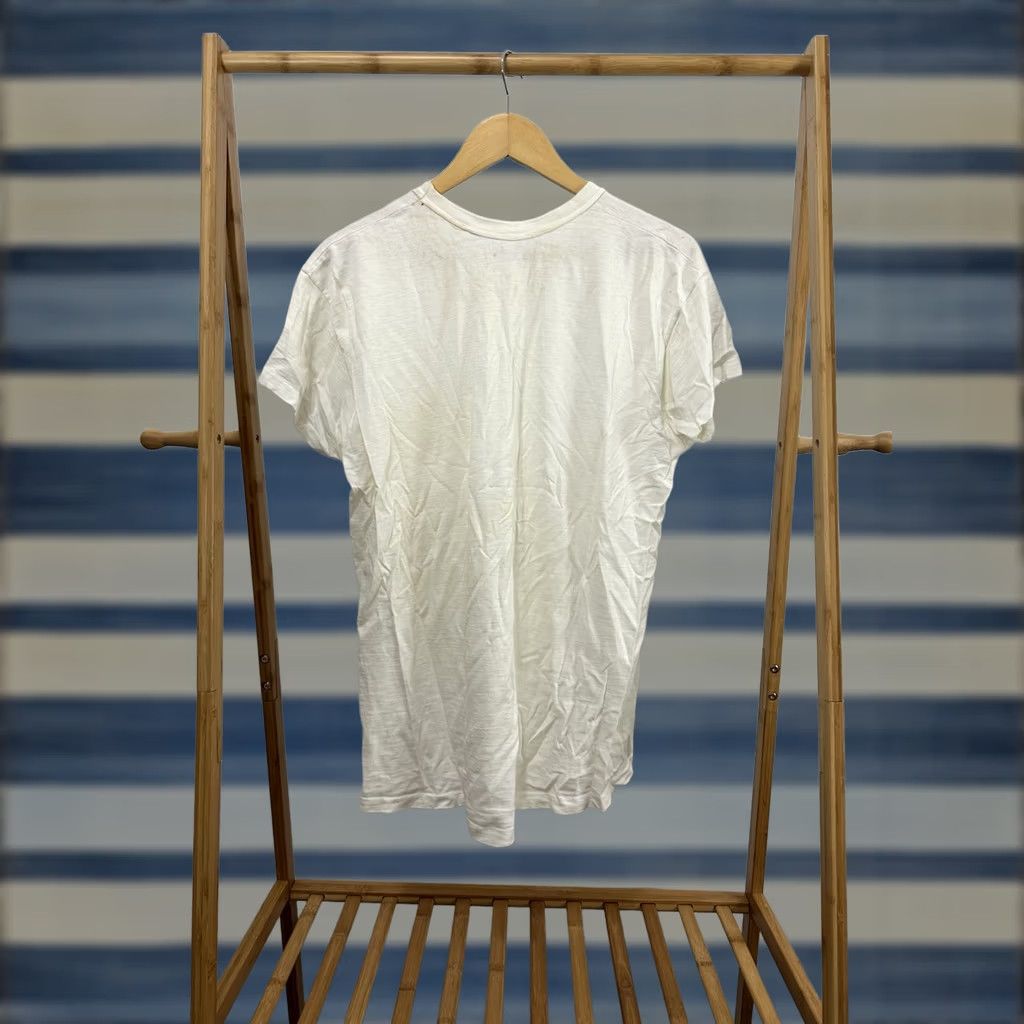 Hanes VTG 60s Hanes T-Shirt Reinforced Collar Loopwheel True Vintage RARE XL Mens Cream Distressed Thrashed Classic Shirt Size US XL / EU 56 / 4 - 1 Thumbnail