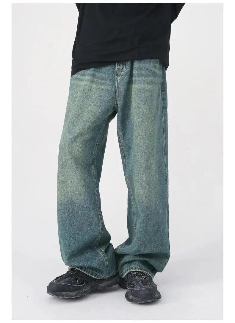 Japanese Brand × Jean Baggy Wash Wide Leg Denim Jeans Size US 28 / EU 44 - 6 Thumbnail