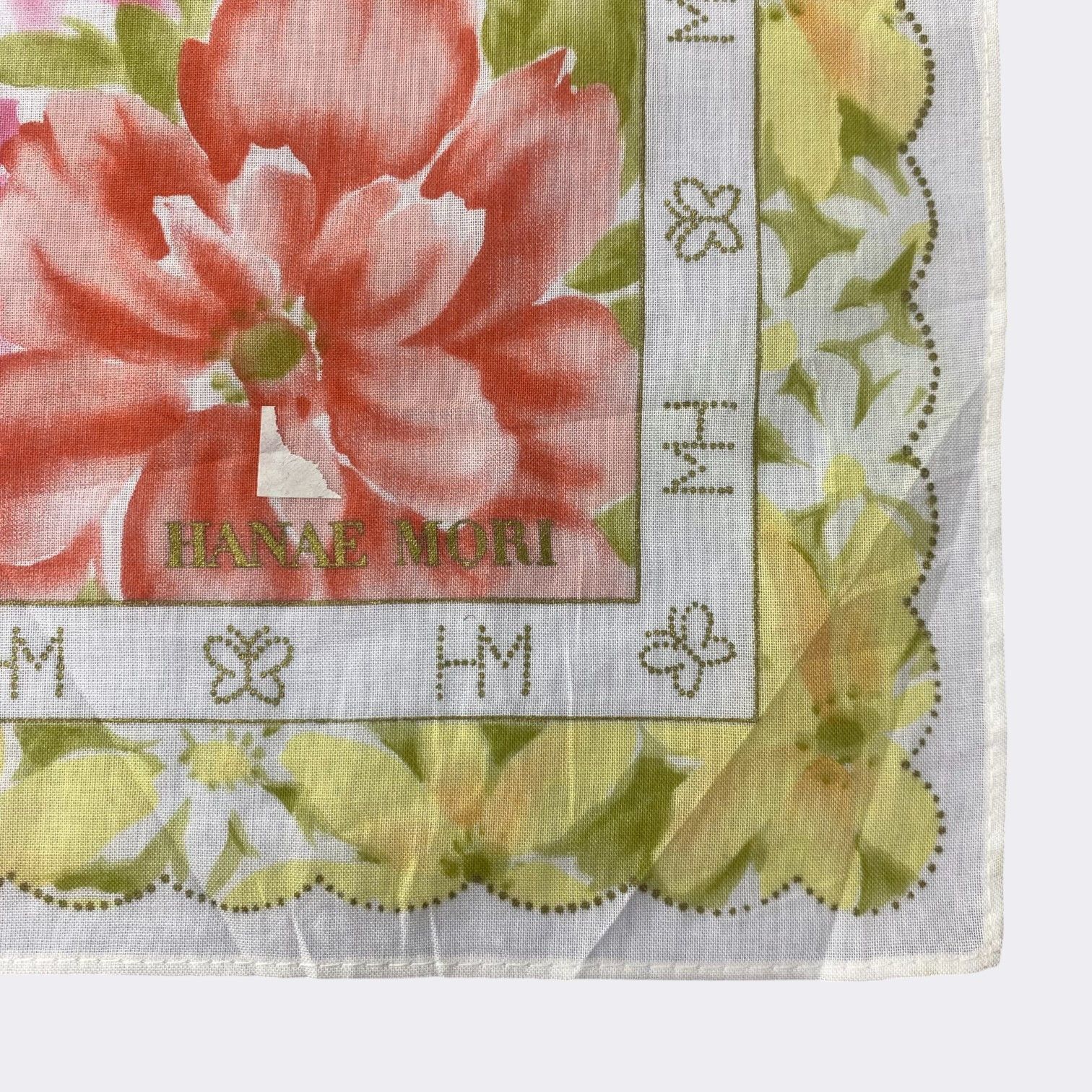 Hanae Mori Vintage Hanae Mori Handkerchief Neckerchief Bandana H106R Size ONE SIZE - 3 Thumbnail