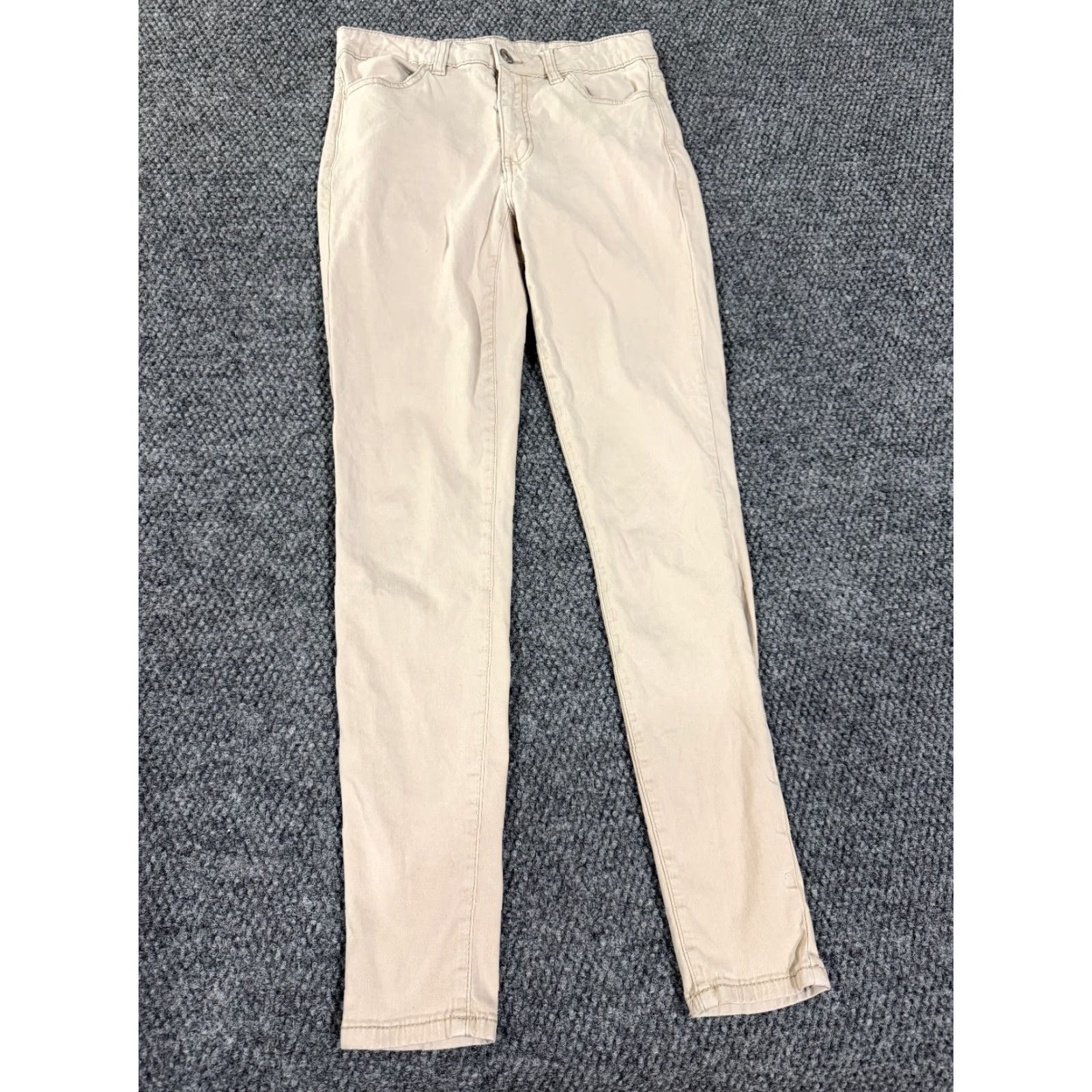 American Eagle Outfitters VINTAGE? No. American Eagle Outfitters Jegging Jeans Women 2 Beige Tan Cotton Denim Stretch Pockets 5-Pocket Distressed High Rise Inseam 28 in Size 26" / US 2 / IT 38 - 2 Thumbnail