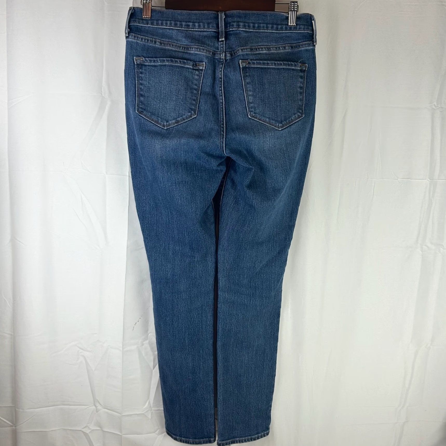 Old Navy Old Navy Curvy Skinny Jeans Womens 8 Medium Blue Distressed Darci Mid-Rise Jeans Size 30" / US 8 / IT 44 - 6 Thumbnail