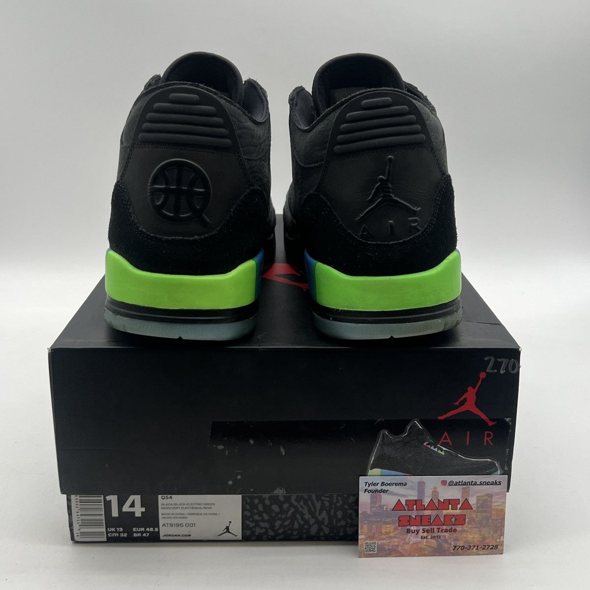 Jordan Brand Air Jordan 3 quai 54 2018 Size US 14 / EU 47 - 3 Thumbnail