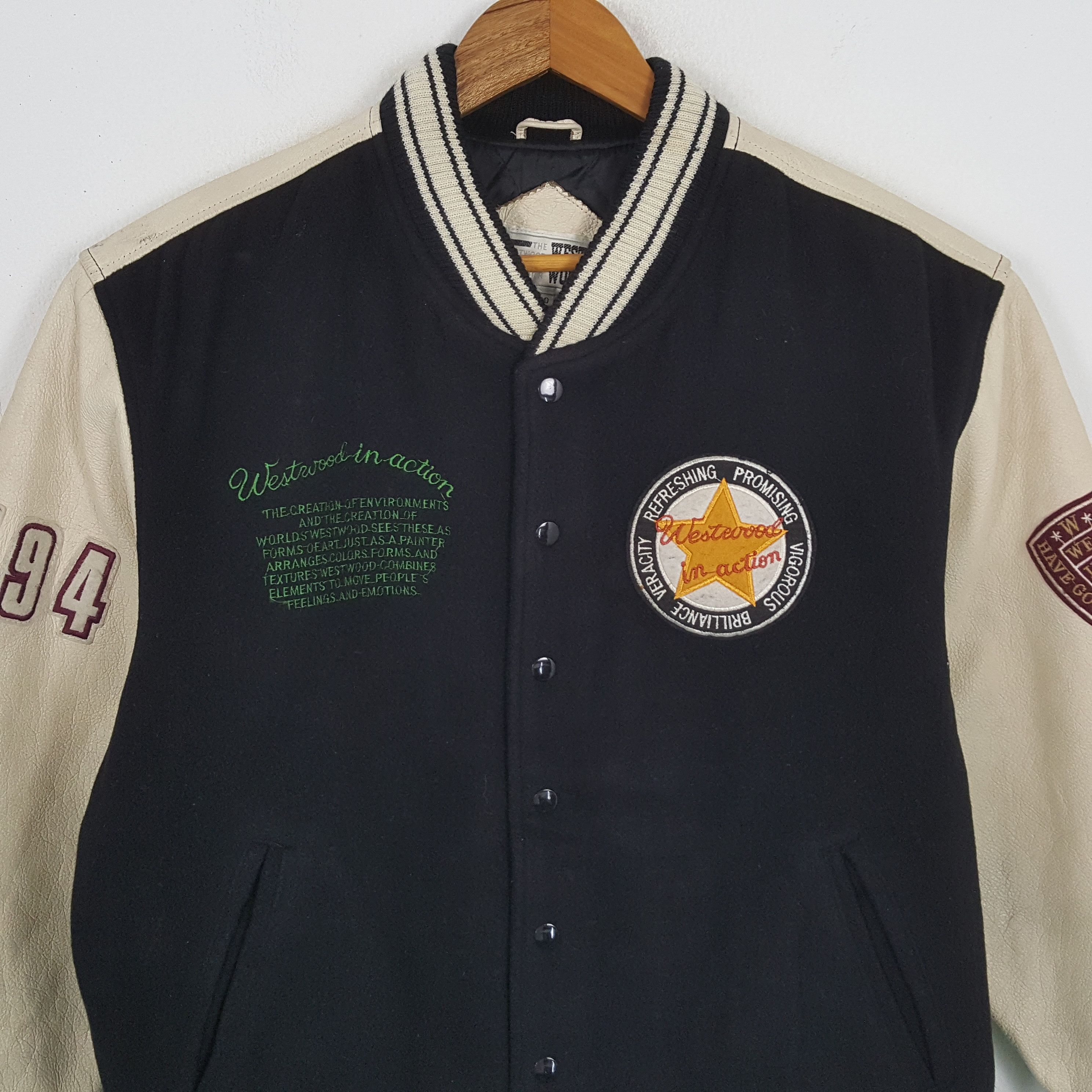 Vintage Vintage WESTWOOD IN ACTION American Style Varsity Jacket Size US XL / EU 56 / 4 - 4 Thumbnail