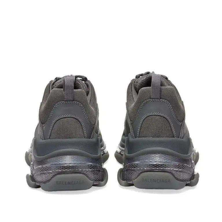 Balenciaga o1mt1gz1224 Triple S Clear Sole Sneakers in Dark Grey Size US 8 / EU 41 - 3 Thumbnail