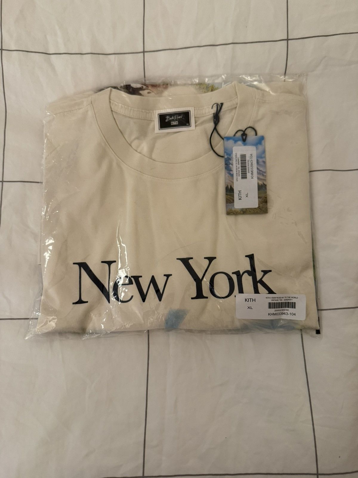 Kith Kith for Bob Ross New York to the World Vintage Tee Sandrift Size US XL / EU 56 / 4 - 5 Thumbnail