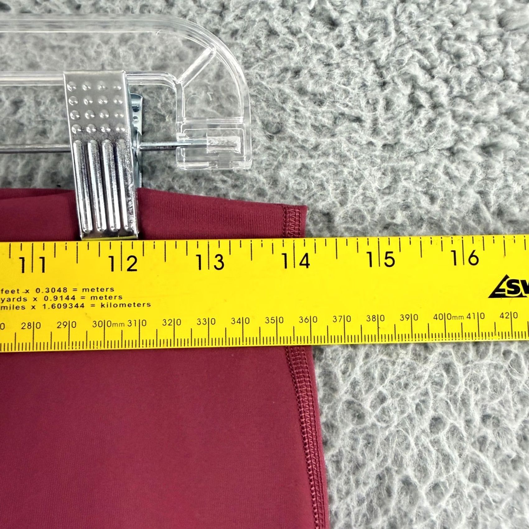 Lululemon Lululemon Wunder Train Leggings Womens 10 Burgundy Red High Rise 24 Inseam Size 32" / US 10 / IT 46 - 4 Thumbnail
