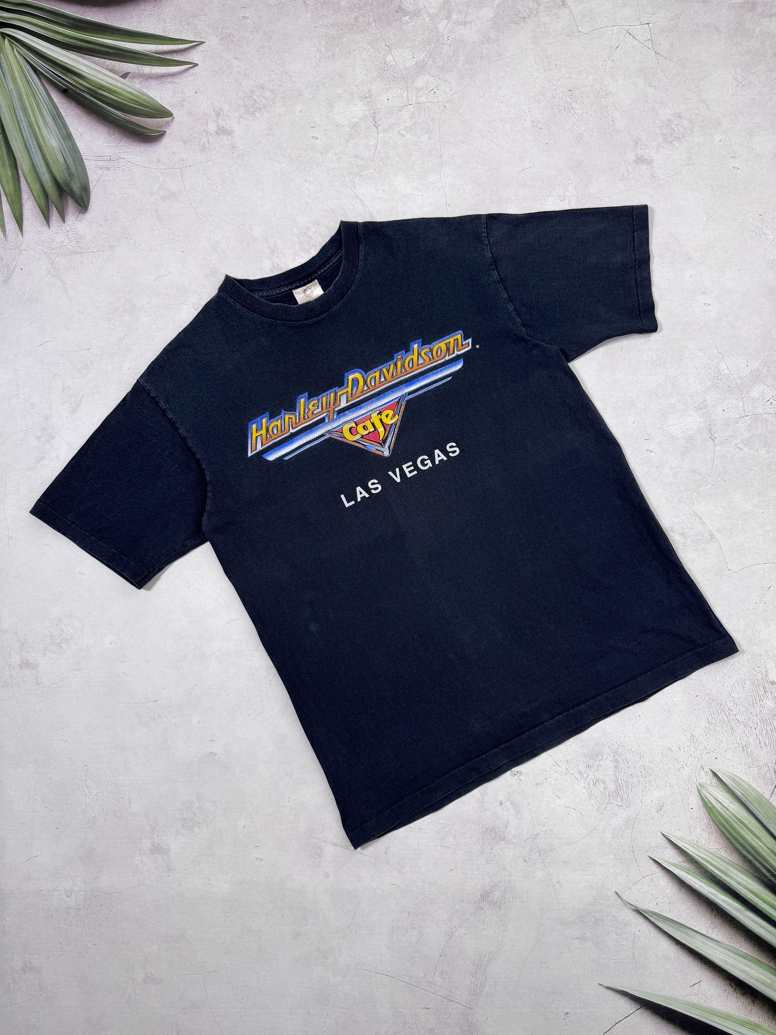 Harley Davidson Vintage Harley Davidson Cafe Las Vegas T-Shirt USA Made Size US M / EU 48-50 / 2 - 2 Thumbnail