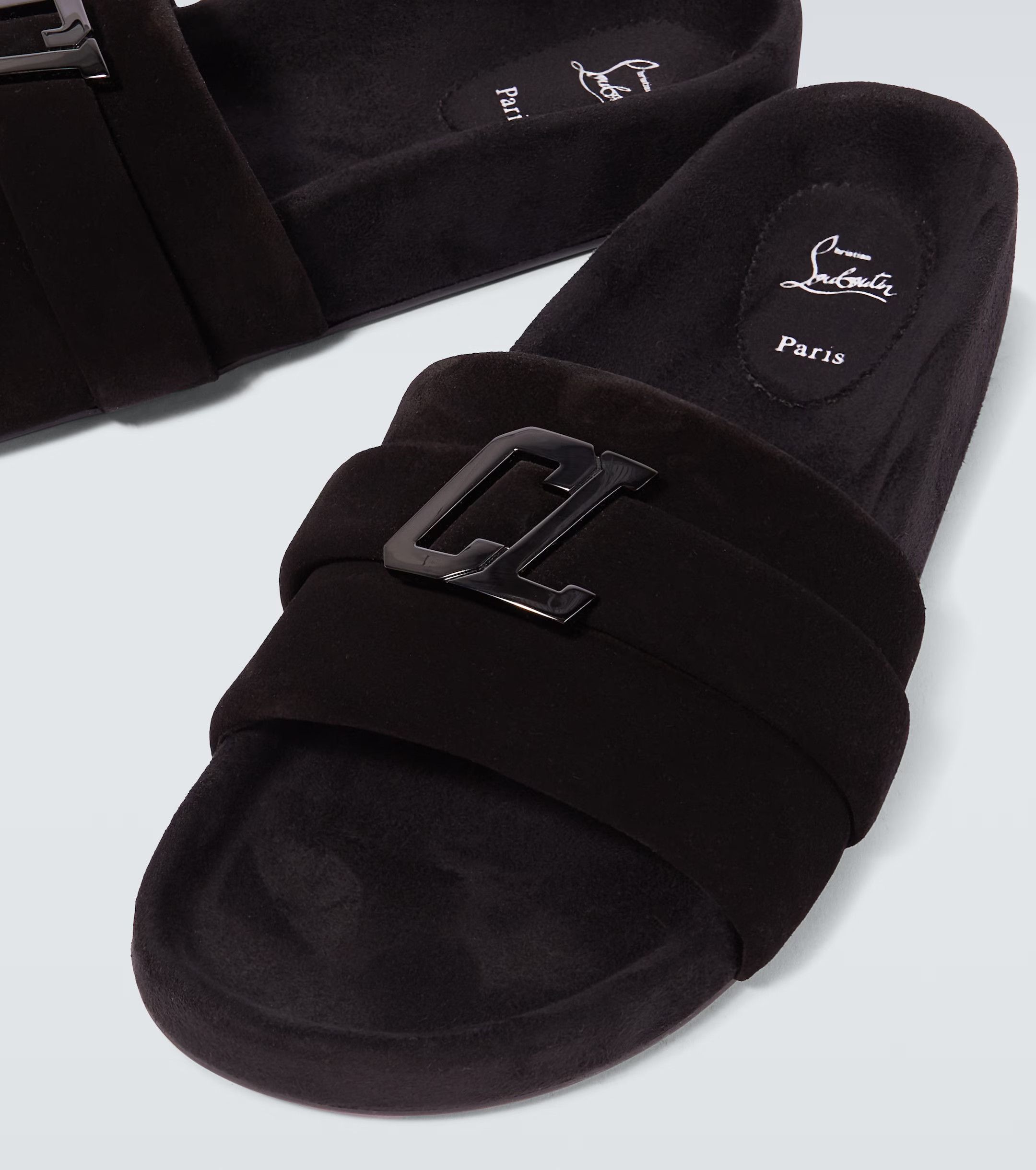 Christian Louboutin o1s1wg110924 Varsimule Bizz Sandals in Black Size US 11 / EU 44 - 3 Thumbnail