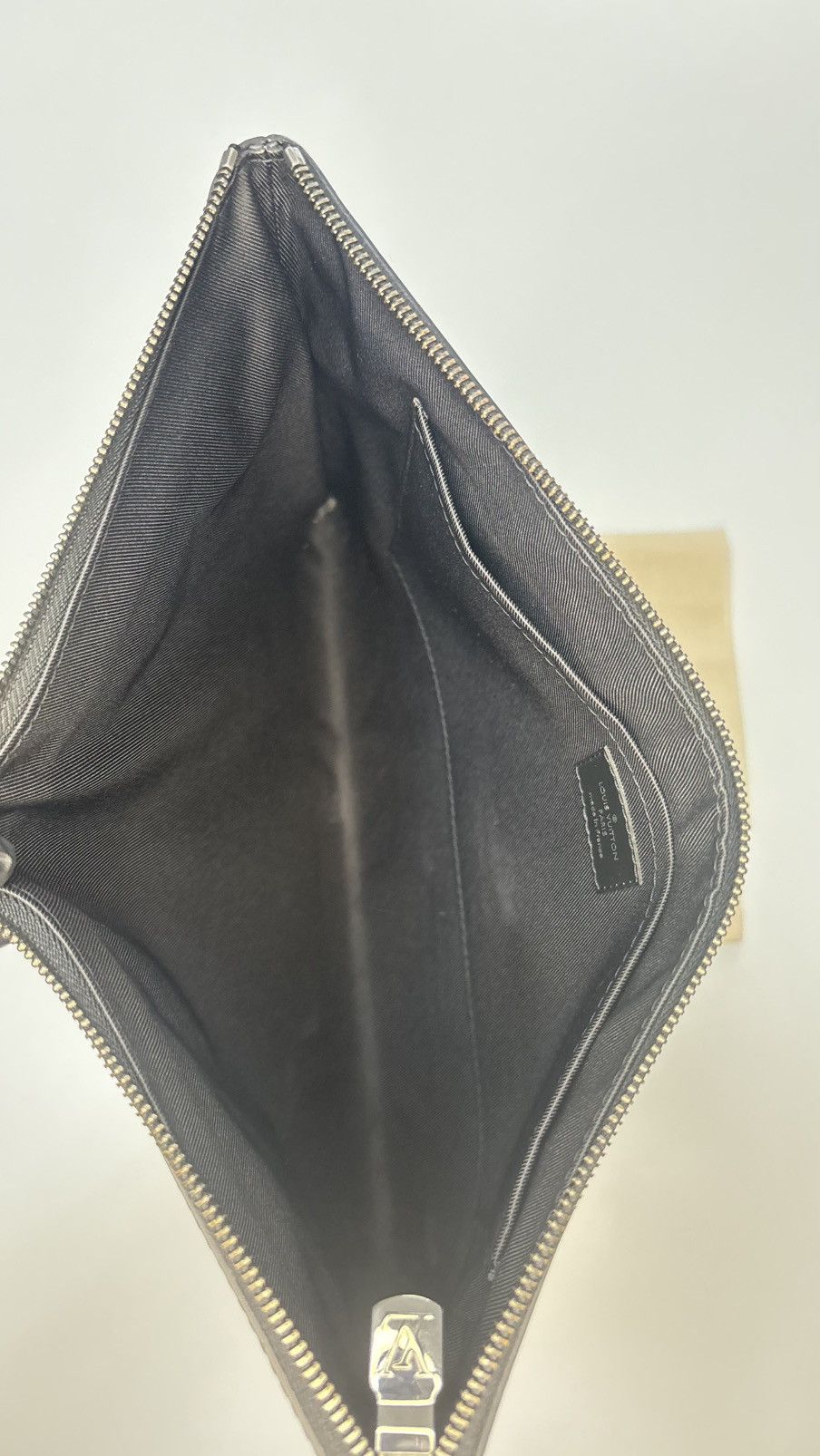 Louis Vuitton Louis Vuitton Pochette Voyage Eclipse Monogram Black Size ONE SIZE - 6 Thumbnail