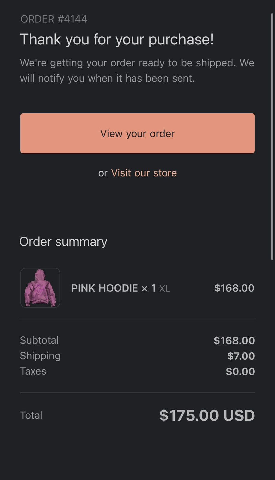 Cordone Condone Pink Hoodie (Size XL) SAME DAY SHIP/NEXT Size US XL / EU 56 / 4 - 5 Thumbnail
