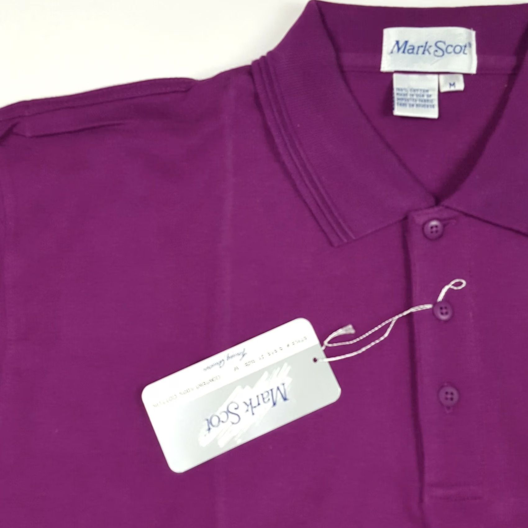 Vintage VINTAGE Tommy Armour Polo Shirt Mens Golf 90s Preppy Purple Short Sleeve Button Collar Knit Cotton Polo Shirt Medium Size US XXL / EU 58 / 5 - 4 Thumbnail