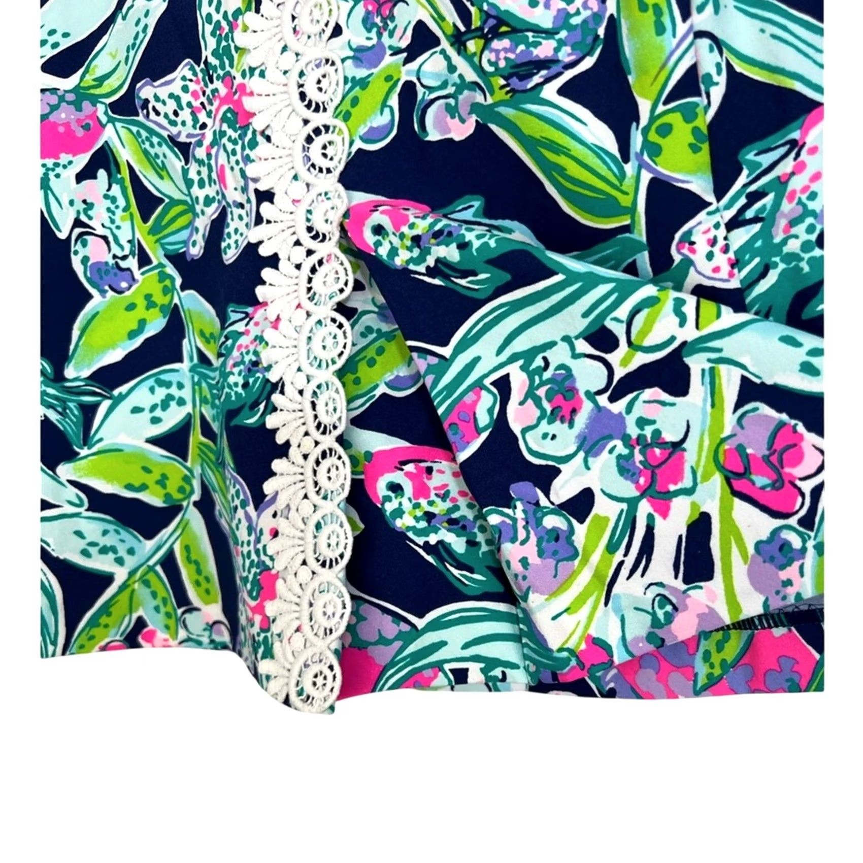 Lilly Pulitzer Lilly Pulitzer Women's Skort Luxletic Daphne UPF 50+ Looking Sharp Pink Blue 00 Midi Regular Skort Womens Girls Size 24" / US 00 / IT 34 - 3 Thumbnail