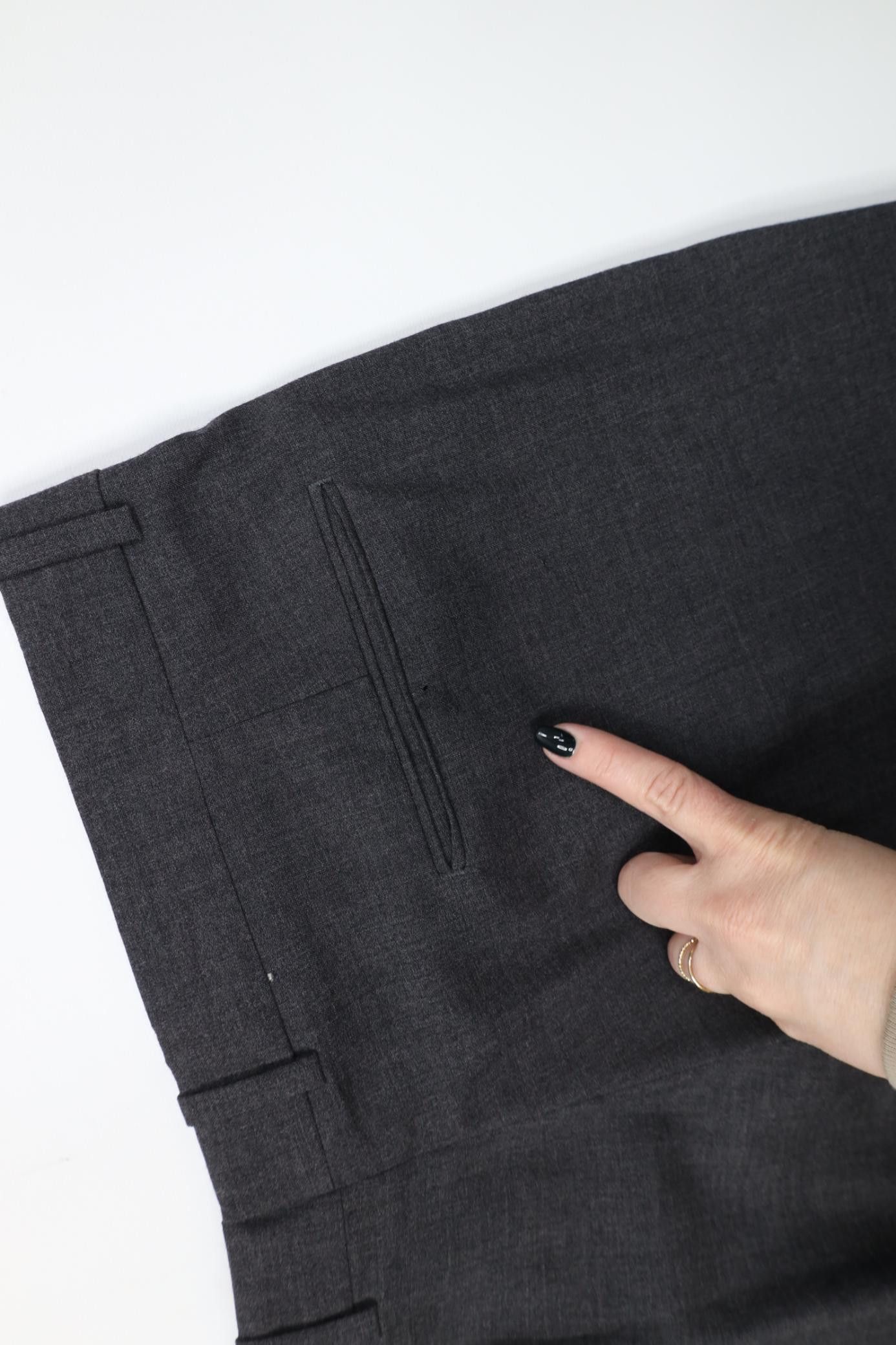 Vintage Vintage 90s Streetwear Wool Knit Wide Leg Chino Pants Gray Size US 38 / EU 54 - 17 Thumbnail