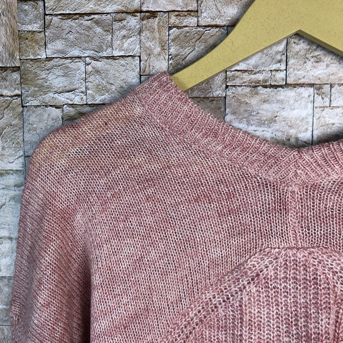 Homespun Knitwear × Japanese Brand Top Valu Pink Knitwear #A657 Size L / US 10 / IT 46 - 14 Thumbnail