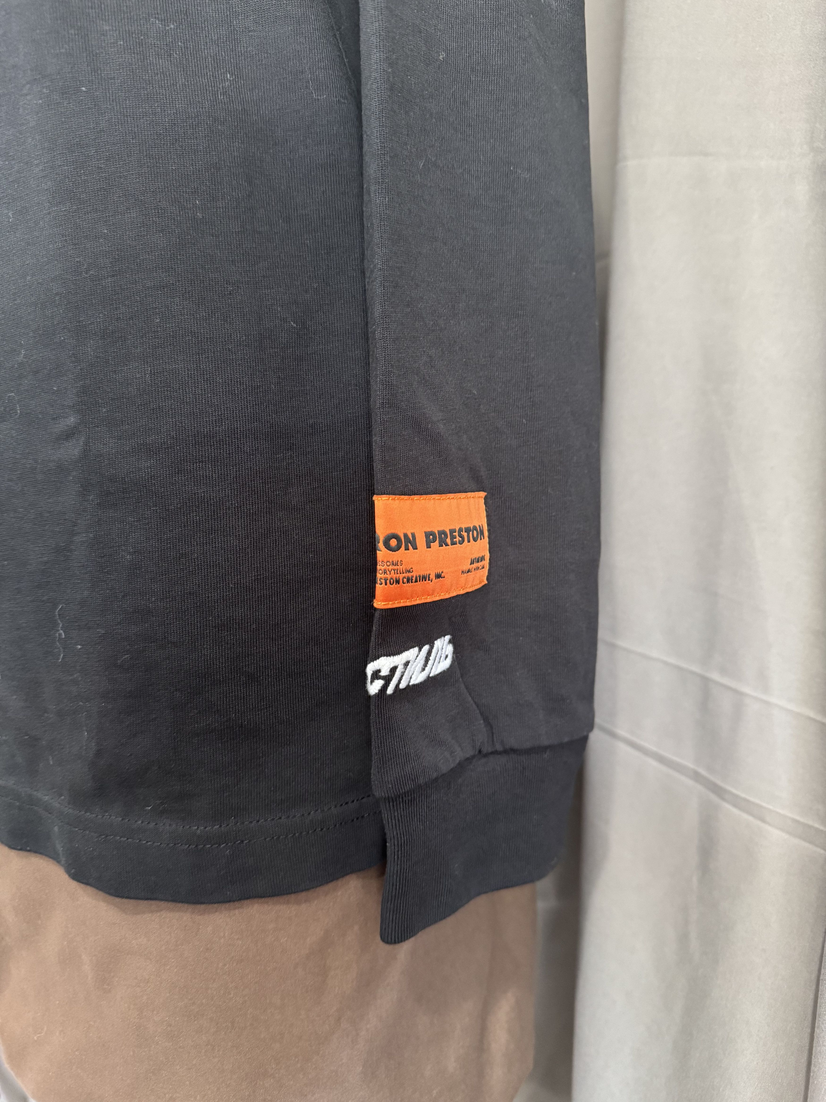 Heron Preston Heron Preston Black Graphic Long Sleeve Shirt Size Small Size US S / EU 44-46 / 1 - 3 Thumbnail