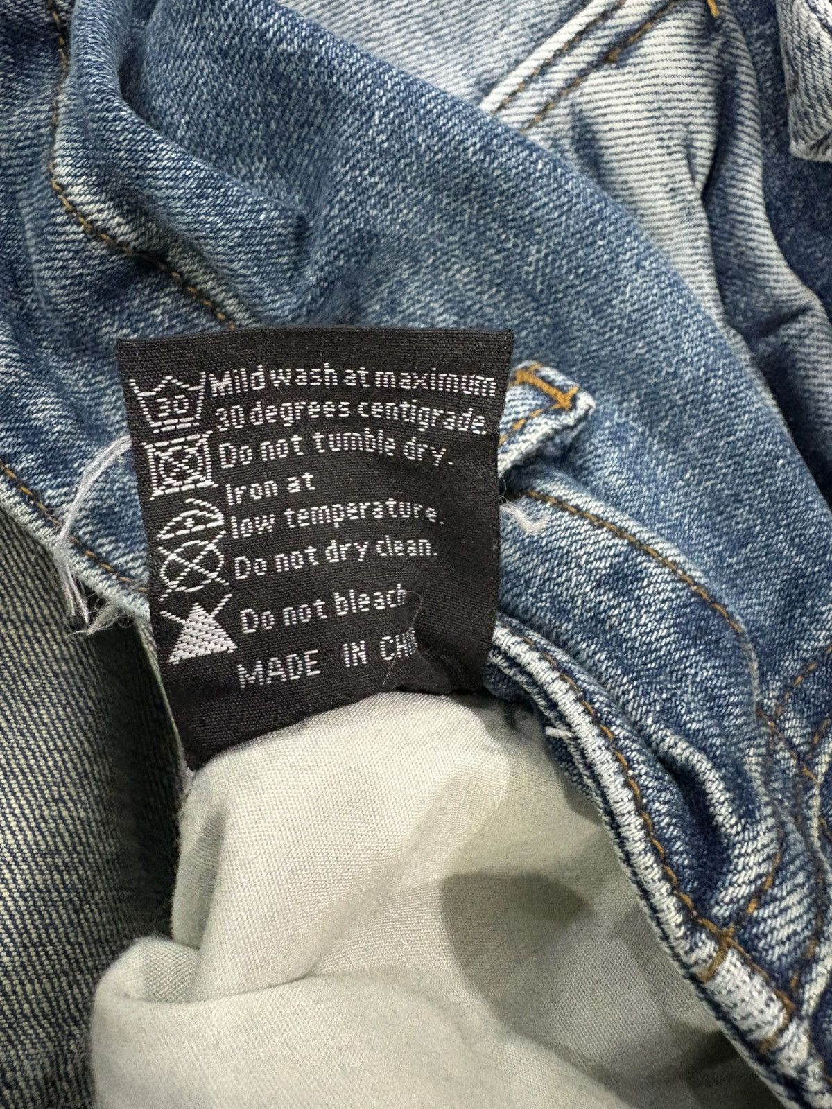 HMDD HAPPY MEMORIES DON'T DIE HMDD 'BLUE' BAGGY JEANS Size US 36 / EU 52 - 6 Thumbnail